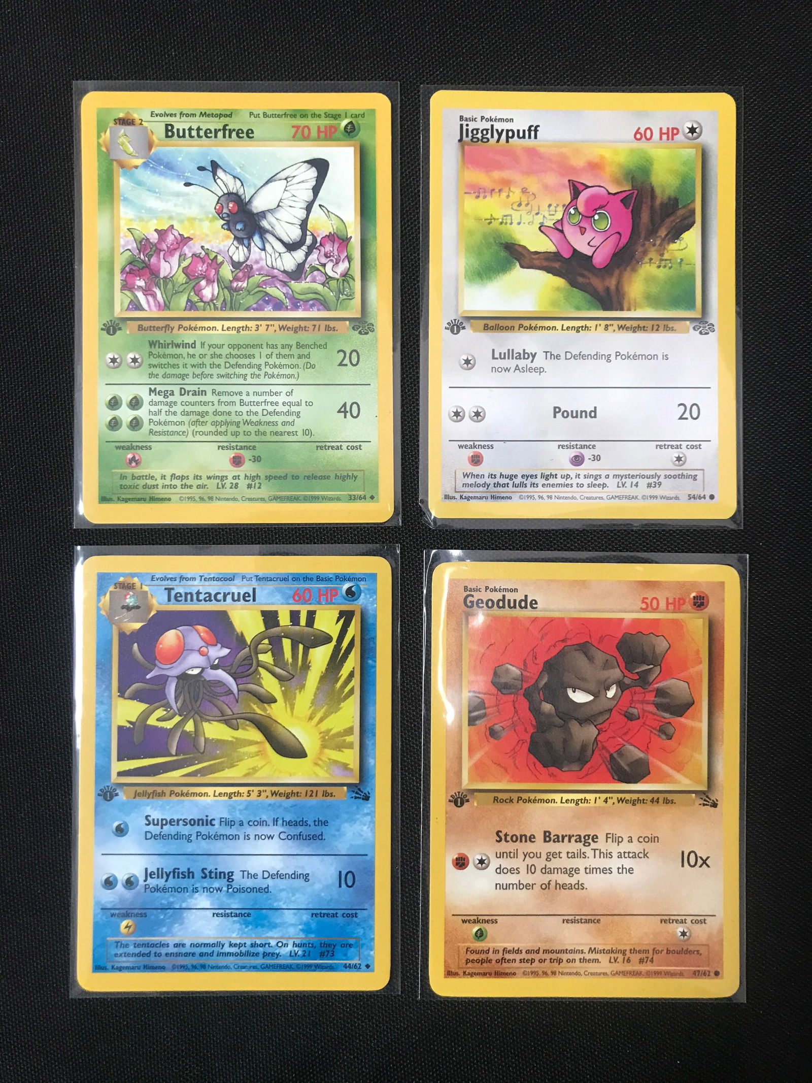 LOT OF 4 POKEMON TCG TRADING CARDS (1 of 1)