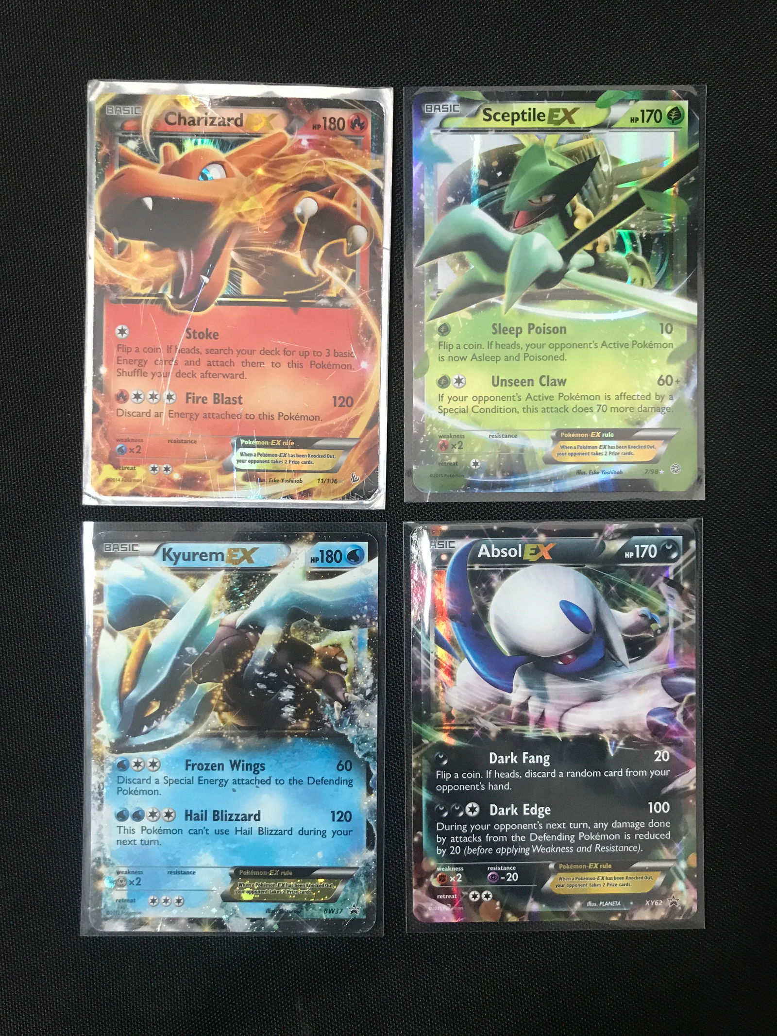 LOT OF 4 POKEMON TCG EX TRADING CARDS: Prices are in Canadian dollars