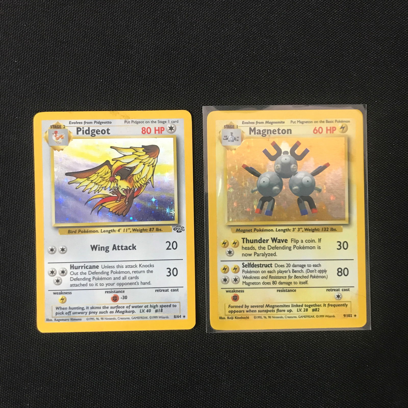 LOT OF 2 POKEMON TRADING CARDS PIDGEOT & MAGNETON: Prices are in Canadian dollars