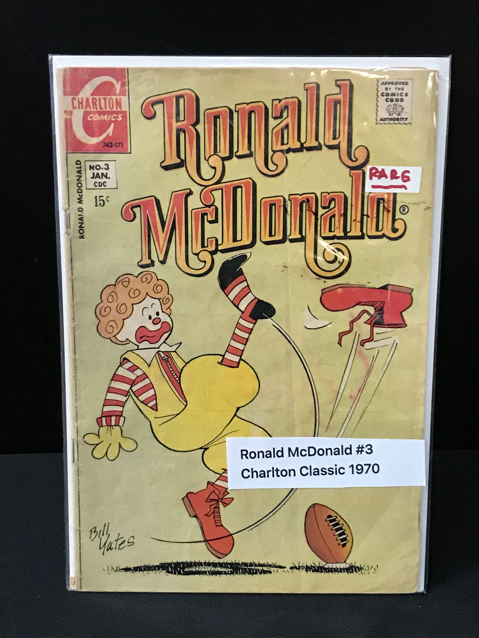 RONALD MCDONALD #3 (1970) - CHARLTON COMICS: Prices are in Canadian dollars