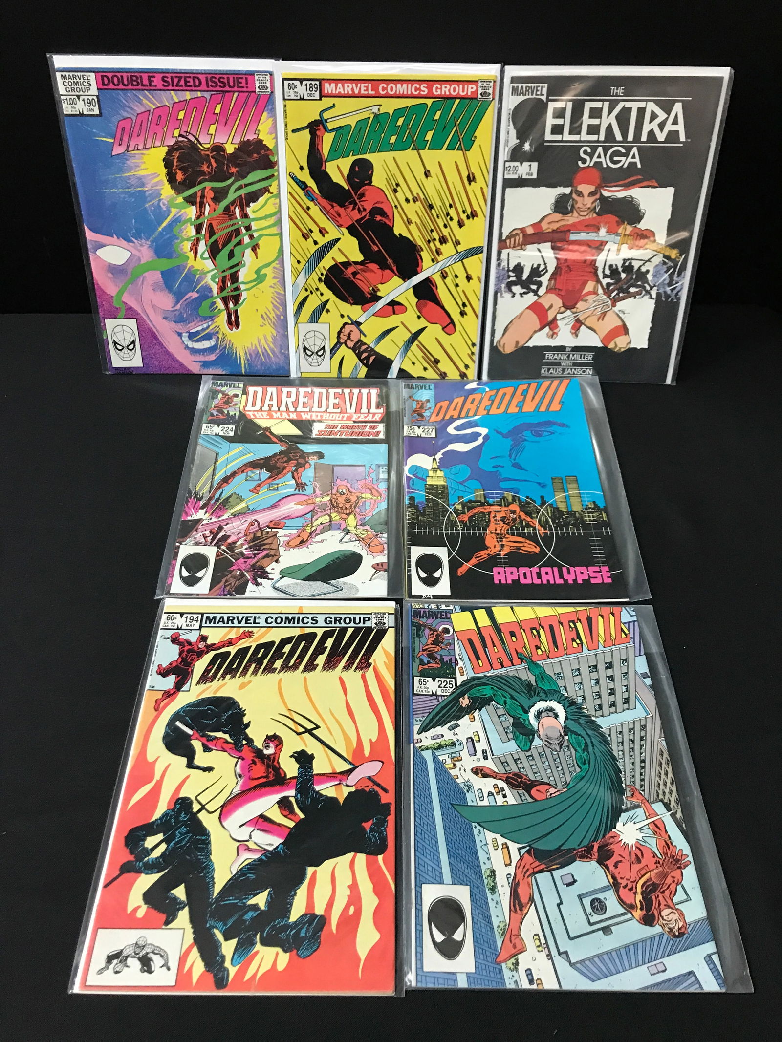 LOT OF 7 COMICS INCLUDING 6 DAREDEVIL - MARVEL COMICS (1 of 1)