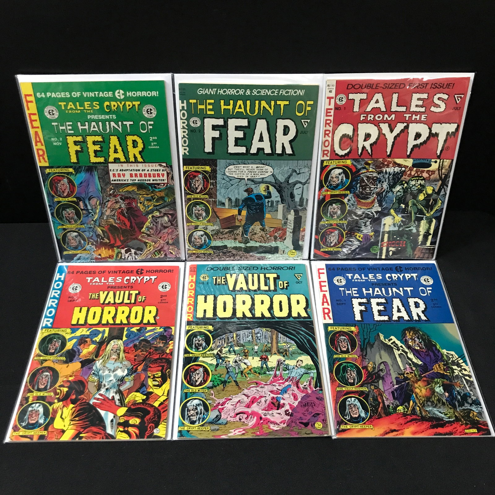 LOT OF 6 MIXED TITLE HORROR COMICS - AN ENTERTAINING COMIC: Prices are in Canadian dollars
