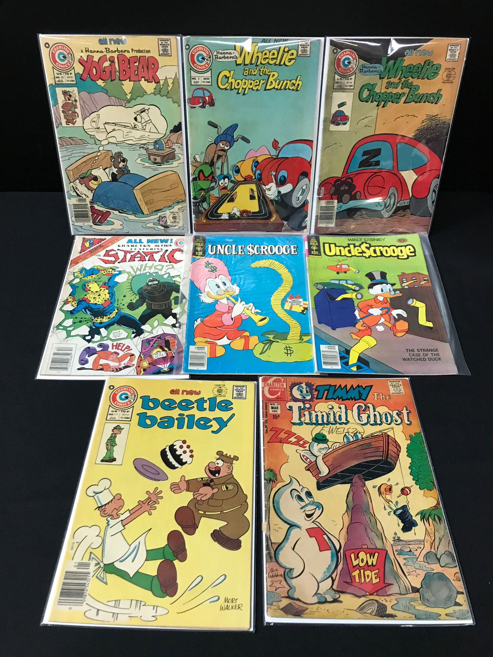 LOT OF 8 MIXED TITLE COMICS INCLUDING YOGI BEAR - VARIOUS PUBLISHERS: Prices are in Canadian dollars