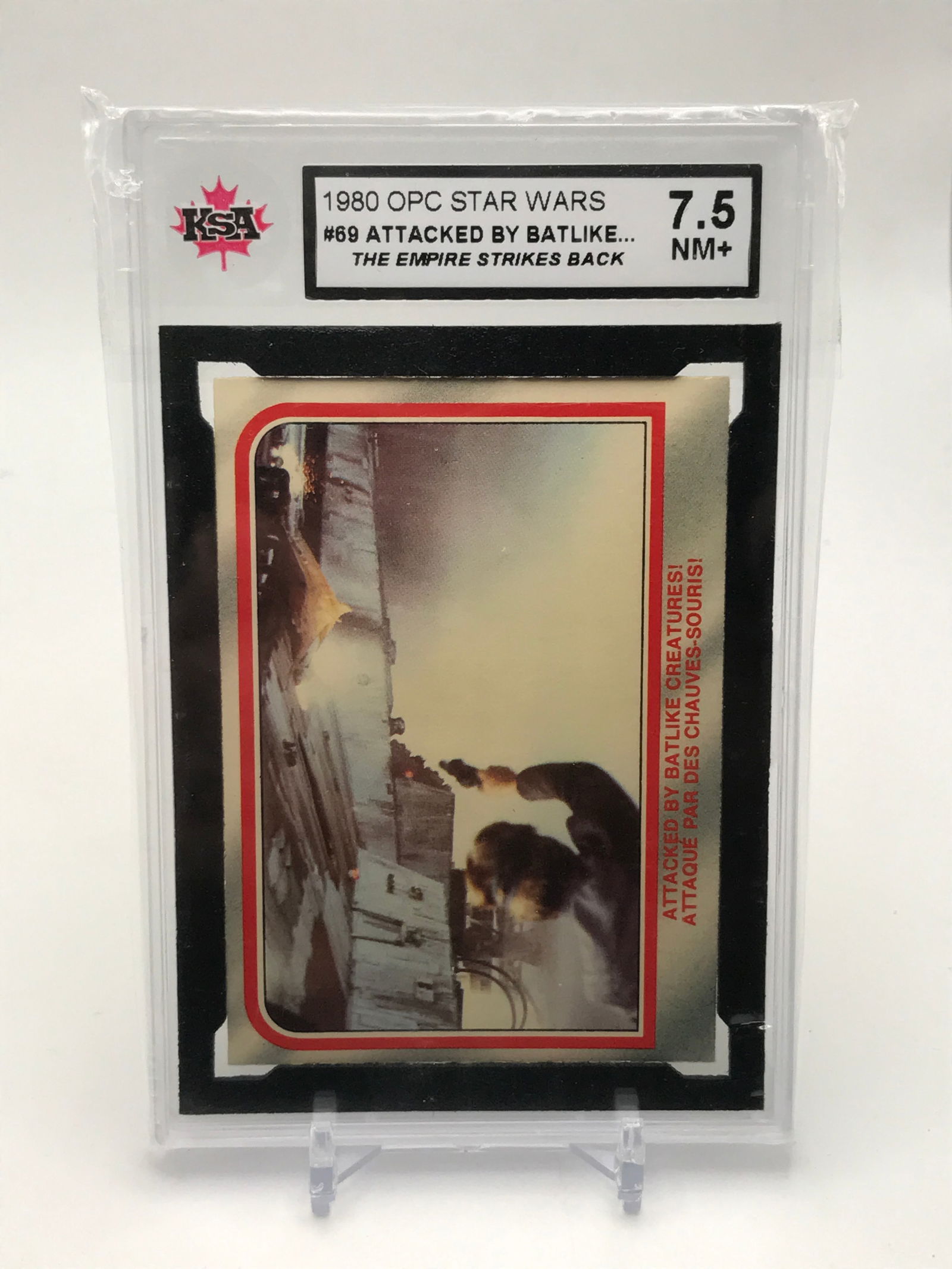 1980 OPC STAR WARS #69 ATTACKED BY BATLIKE THE EMPIRE STRIKE BACK - KSA GRADE 7.5: Prices are in Canadian dollars