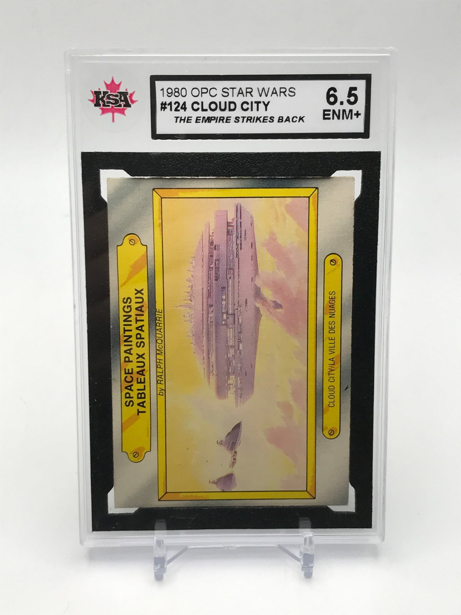 1980 OPC STAR WARS #124 CLOUD CITY THE EMPIRE STRIKES BACK - KSA GRADE 6.5: Prices are in Canadian dollars