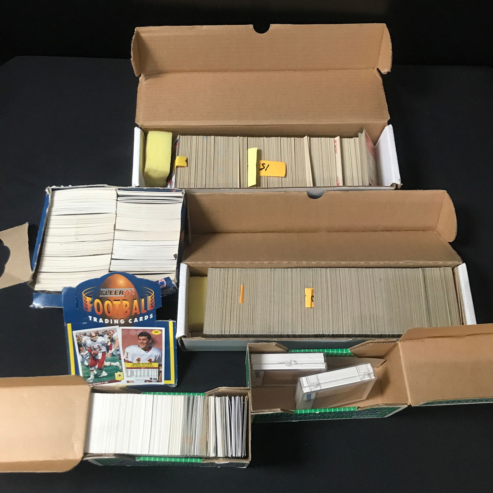 LOT OF 4 BOXES OF TRADING CARDS: Prices are in Canadian dollars