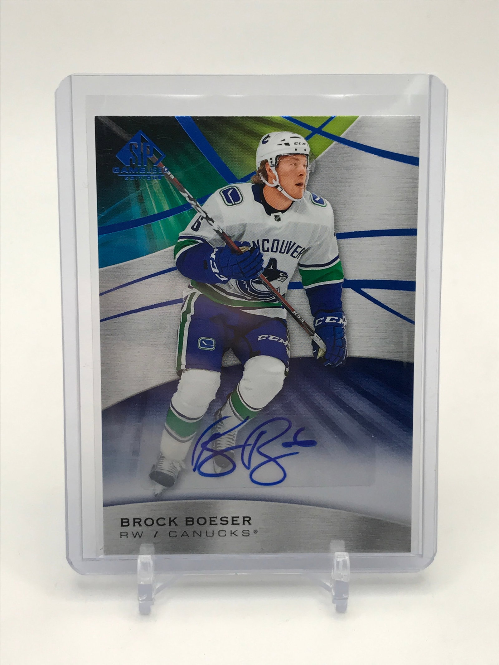 2019-20 UPPER DECK SP HOCKEY BROCK BOESER SIGNED TRADING CARD: Prices are in Canadian dollars