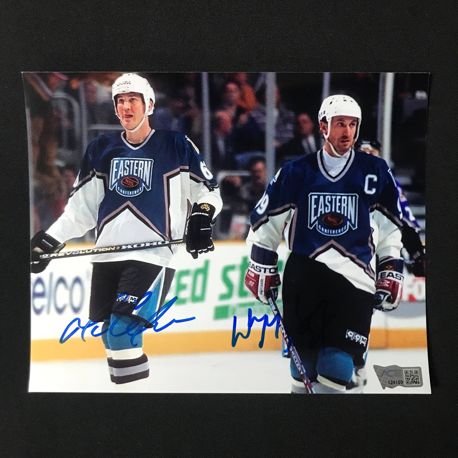 MARIO LEMIEUX AND WAYNE GRETZKY SIGNED NHL ALL STAR GAME 8 X 10 (ACE COA): Prices are in Canadian dollars