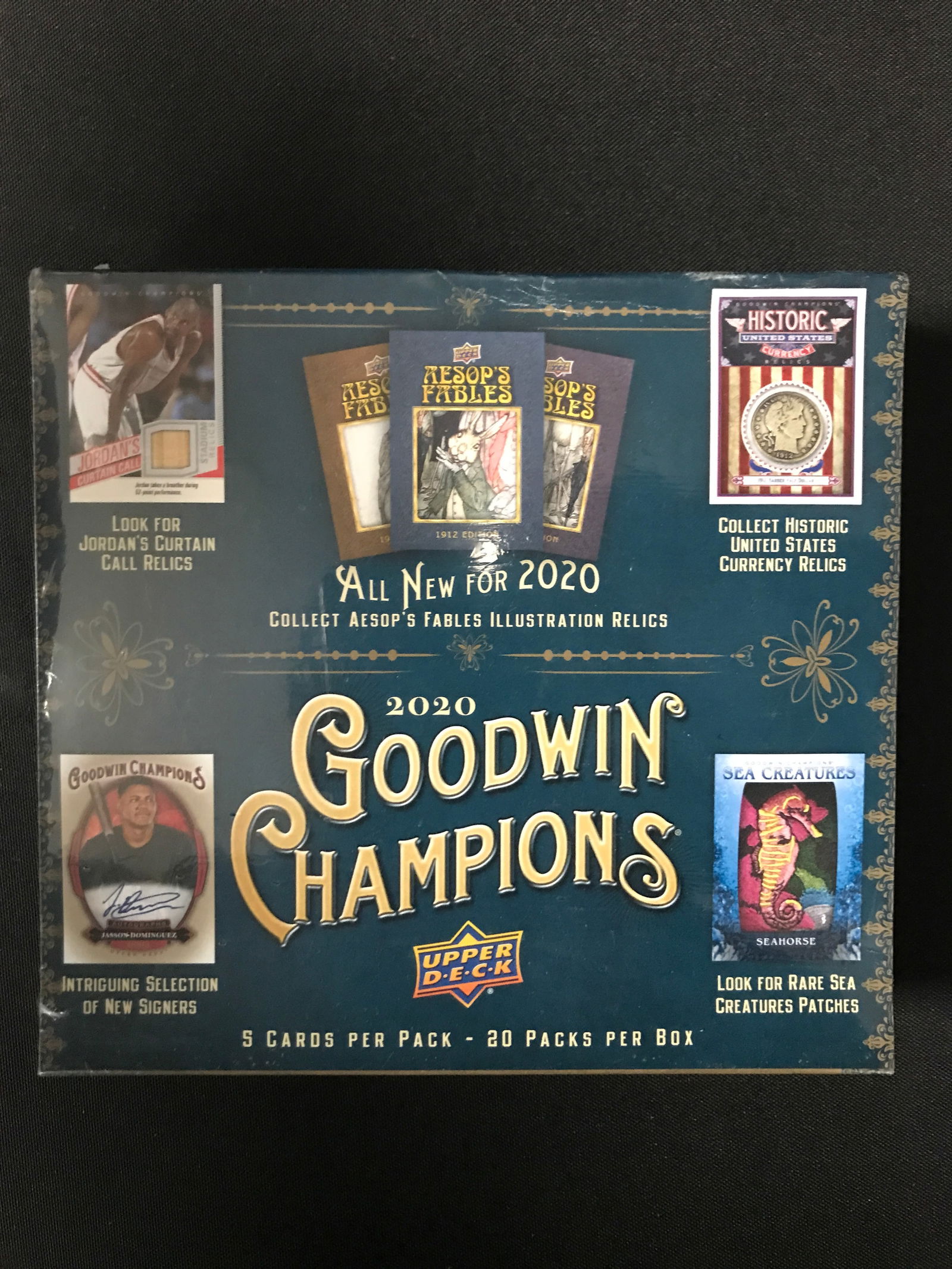 2020 UPPER DECK GOODWIN CHAMPIONS SEALED BOX: Prices are in Canadian dollars