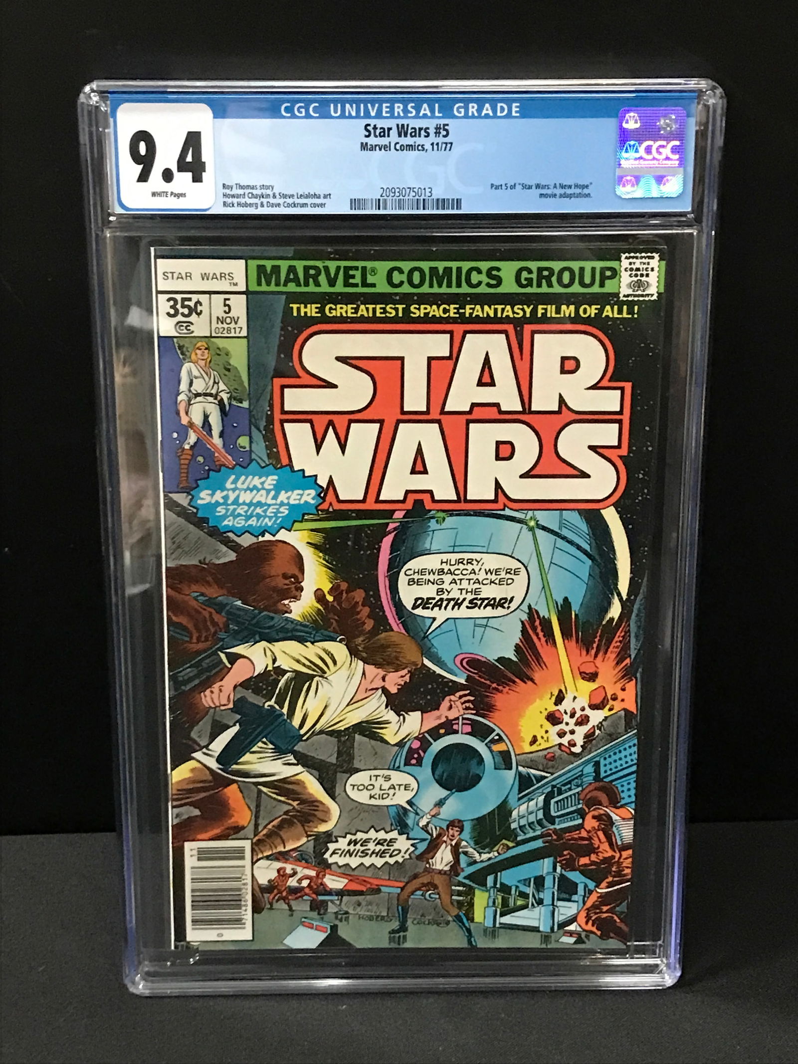 STAR WARS NO.35 CANADIAN PRICE VARIANT BY MARVEL COMICS - CGC GRADE 9.4: Prices are in Canadian dollars