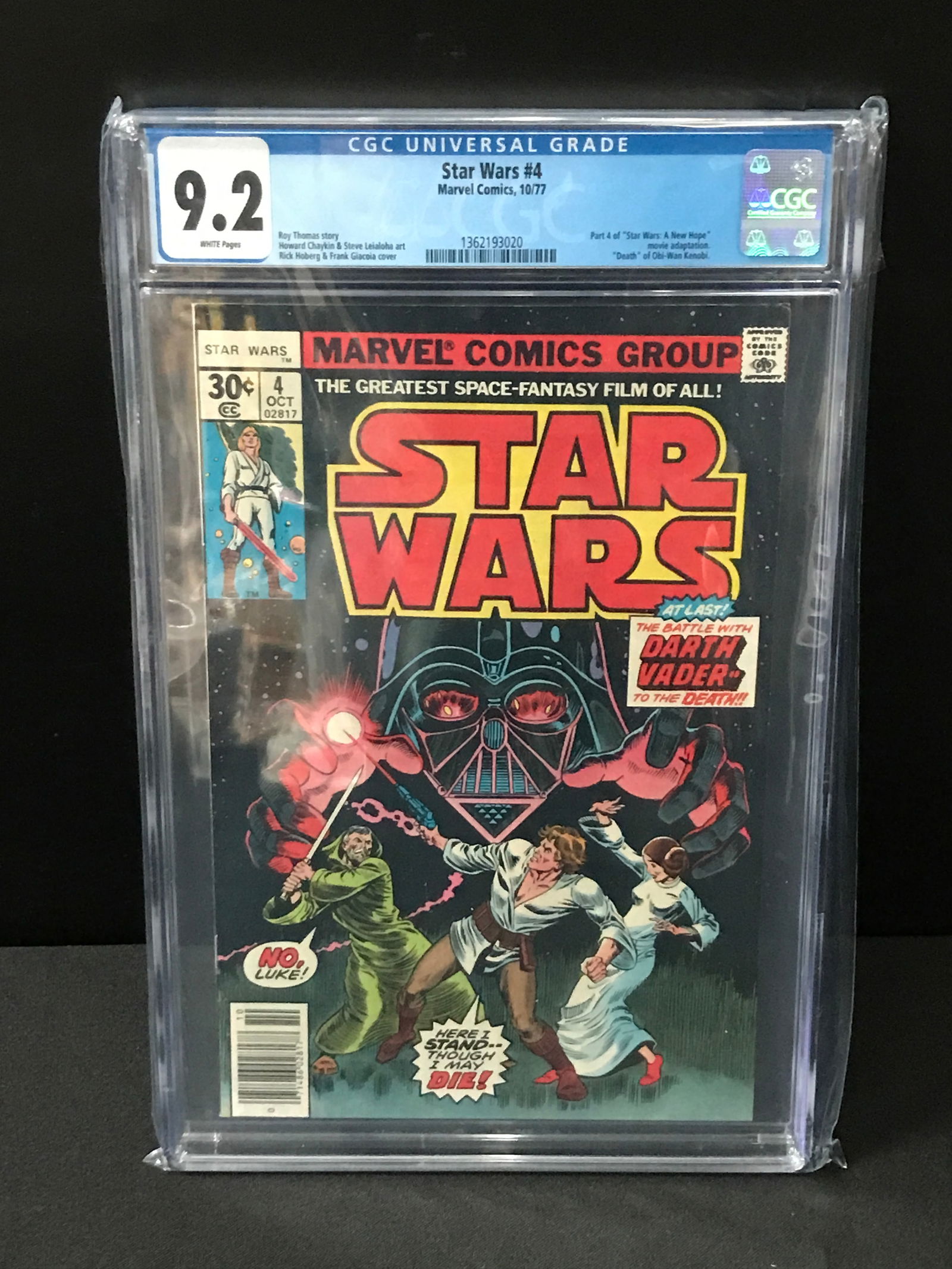 STAR WARS #4 BY MARVEL COMICS - CGC GRADE 9.2: Prices are in Canadian dollars