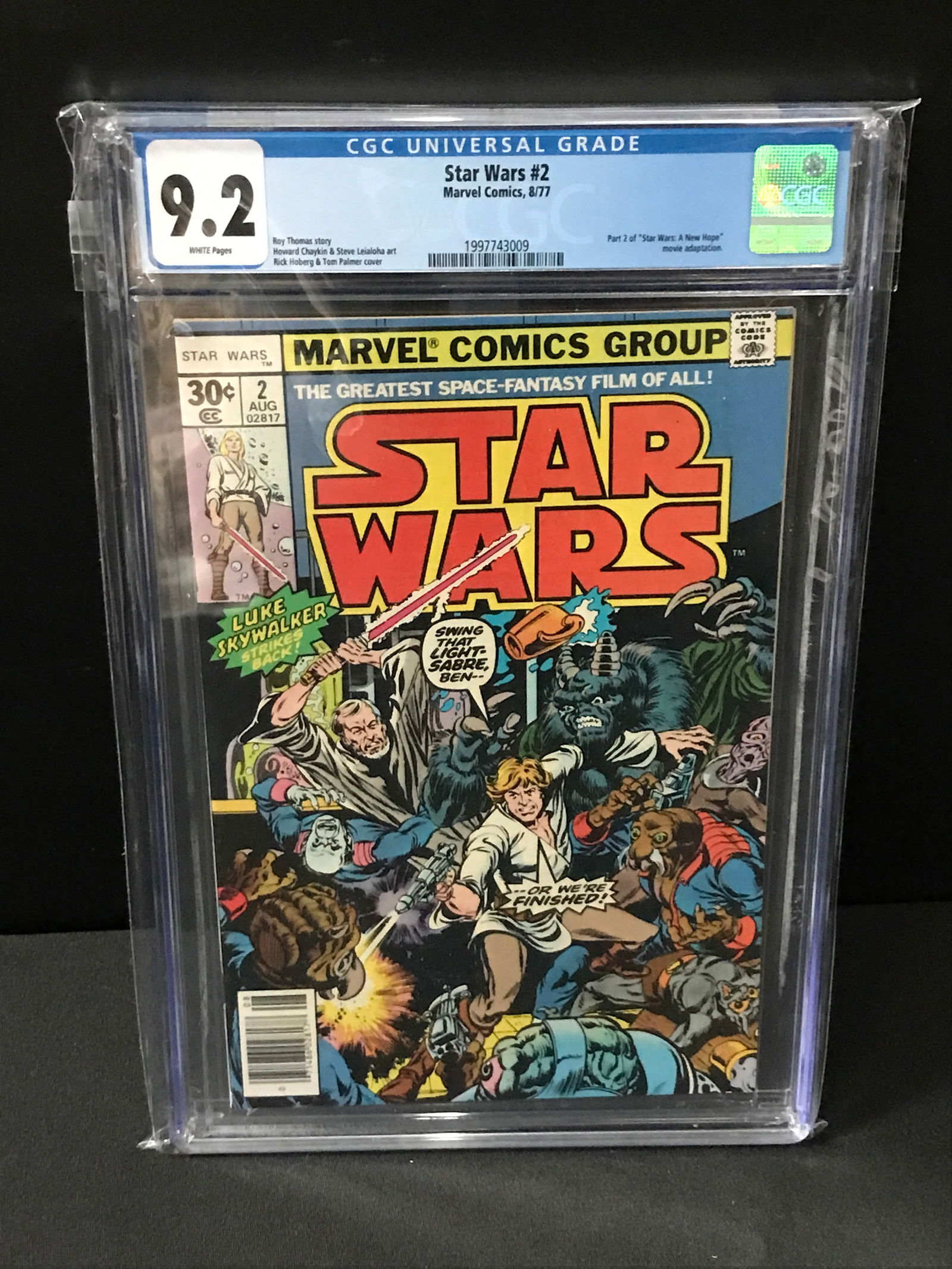 STAR WARS #2 BY MARVEL COMICS - CGC GRADE 9.2: Prices are in Canadian dollars