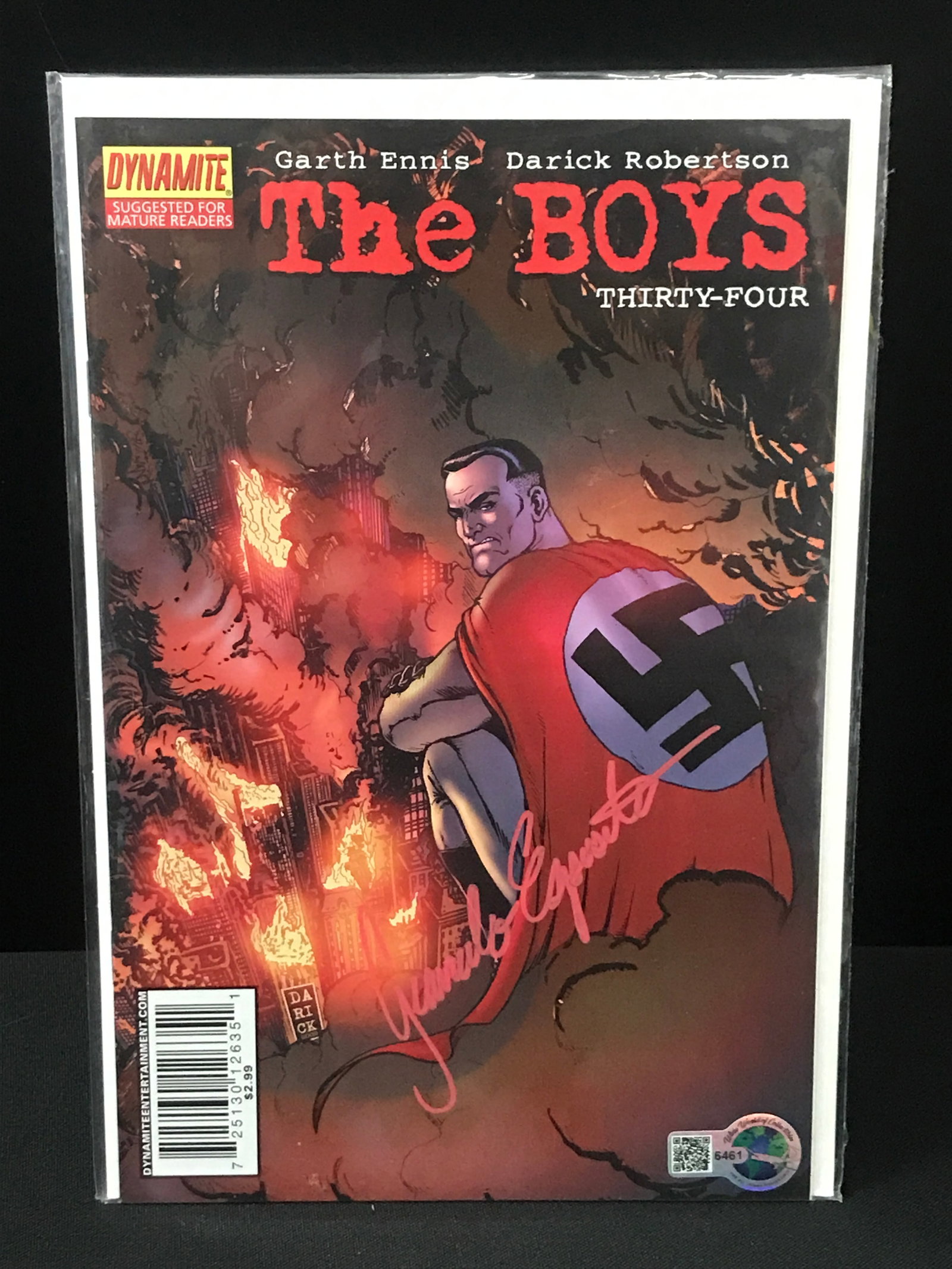 GIANCARLO ESPOSITO SIGNED THE BOYS COMIC - WWOC COA: Prices are in Canadian dollars