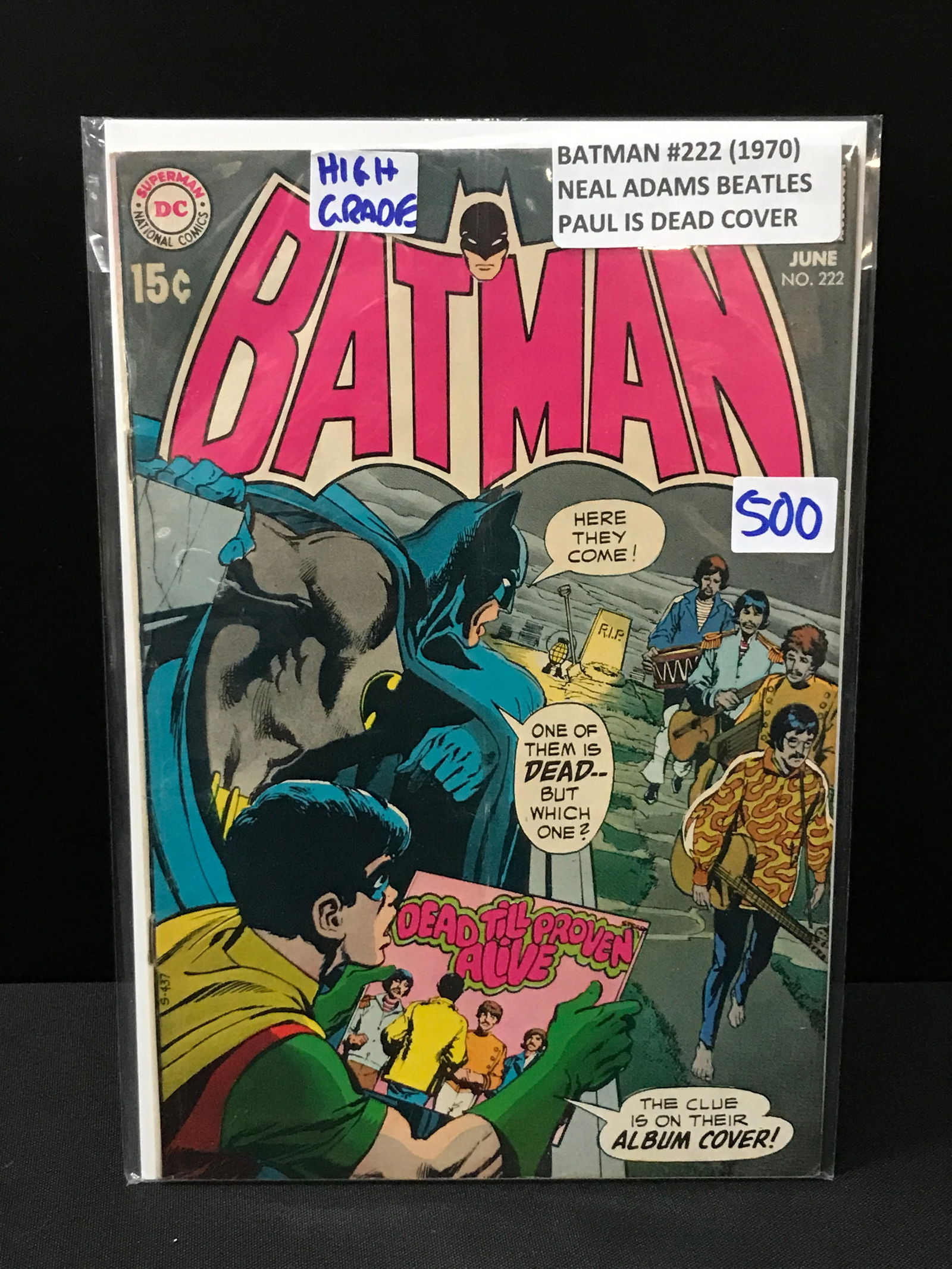 BATMAN #222 (1970) PAUL IS DEAD COVER - DC COMICS: Prices are in Canadian dollars