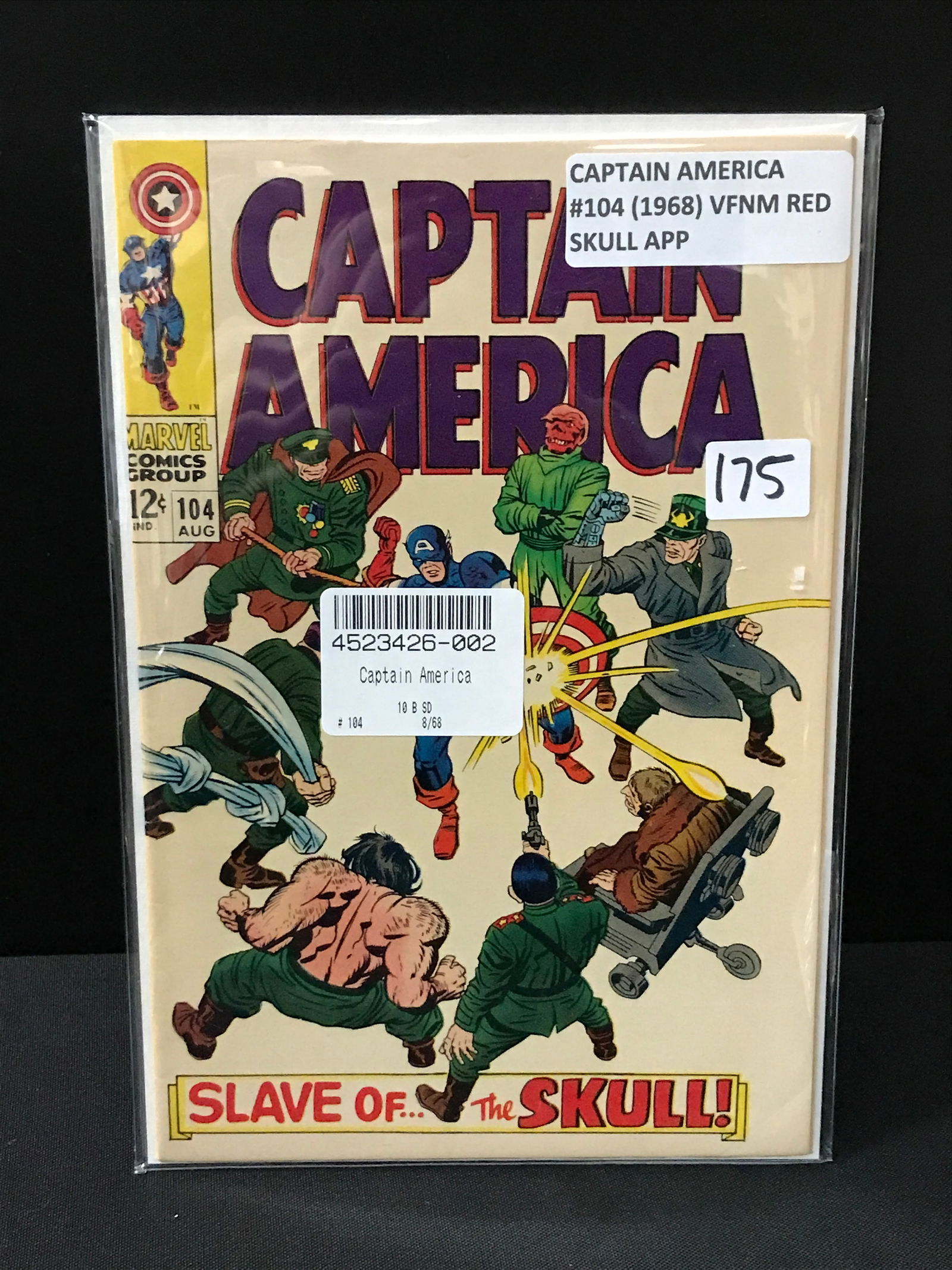 Captain America #104 (1968) RED SKULL APP - MARVEL COMICS: Prices are in Canadian dollars