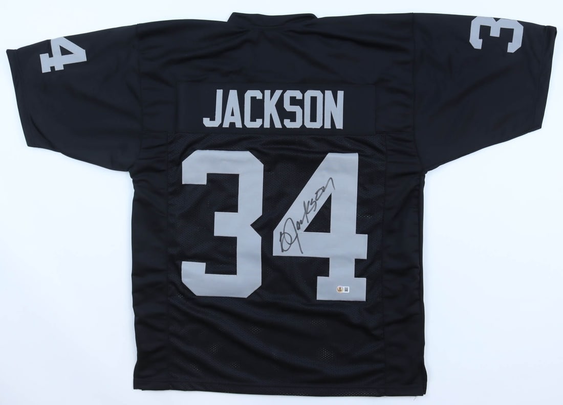 BO JACKSON SIGNED FOOTBALL JERSEY - BECKETT COA (1 of 3)
