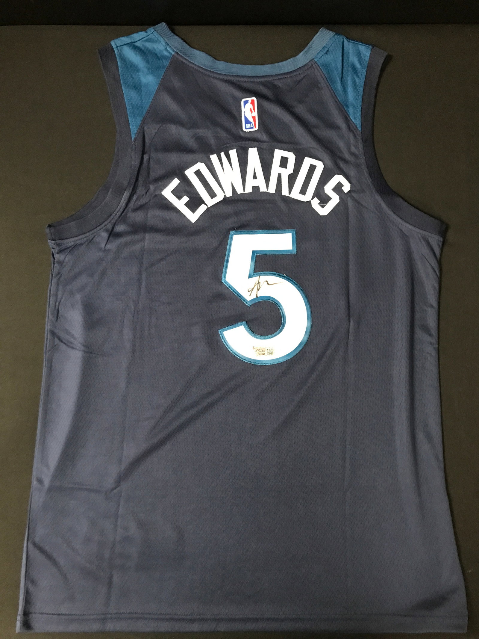 ANTHONY EDWARDS SIGNED MINNESOTA TIMBERWOLVES CUSTOM JERSEY - ACE COA: Prices are in Canadian dollars