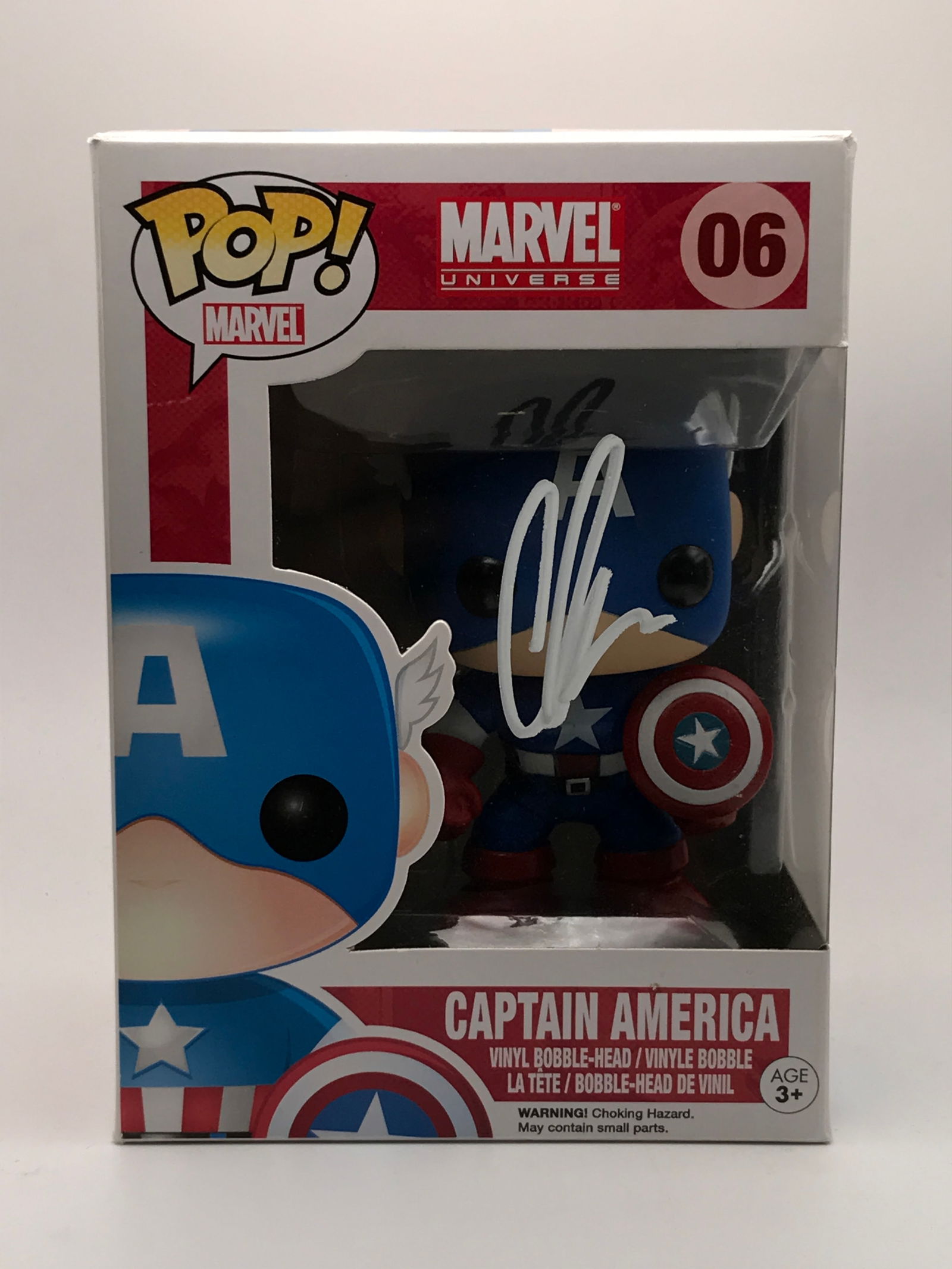 CHRIS EVANS SIGNED CAPTAIN AMERICA FUNKO POP - KB COA: Prices are in Canadian dollars