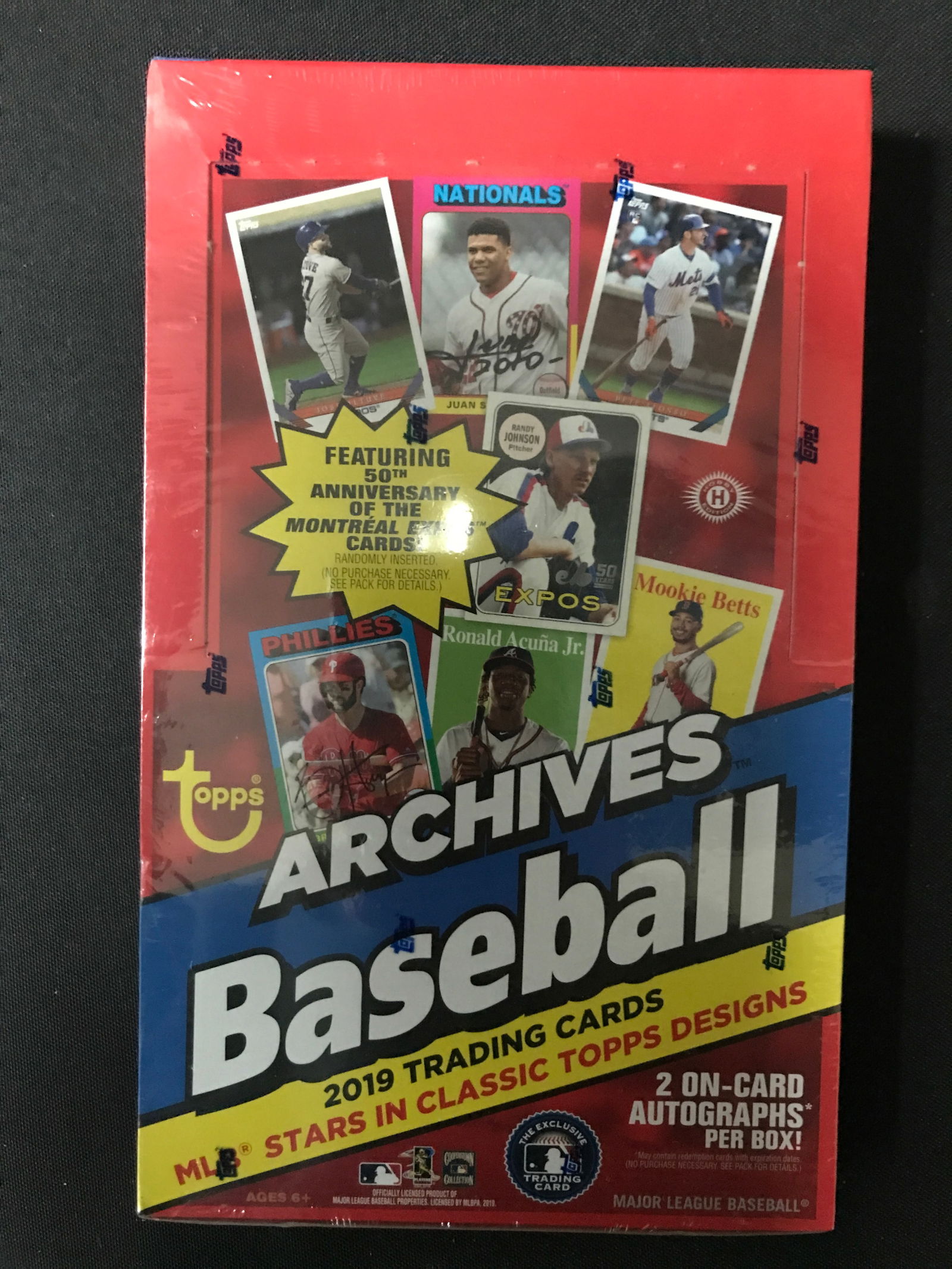 2019 ARCHIVES BASEBALL SEALED BASEBALL HOBBY BOX (1 of 1)