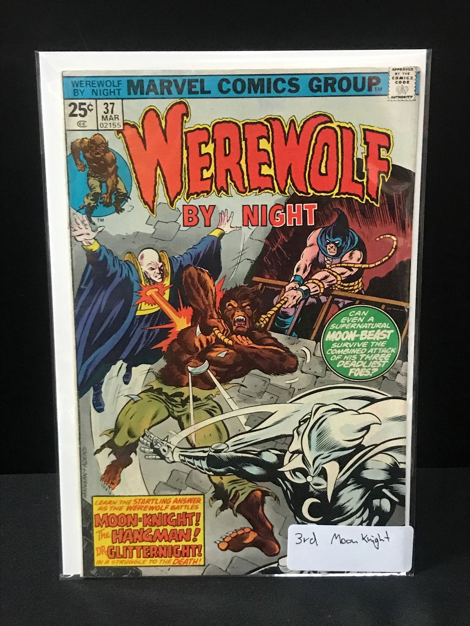 WEREWOLF BY NIGHT #37 3RD MOON KNIGHT - MARVEL COMICS (1 of 1)