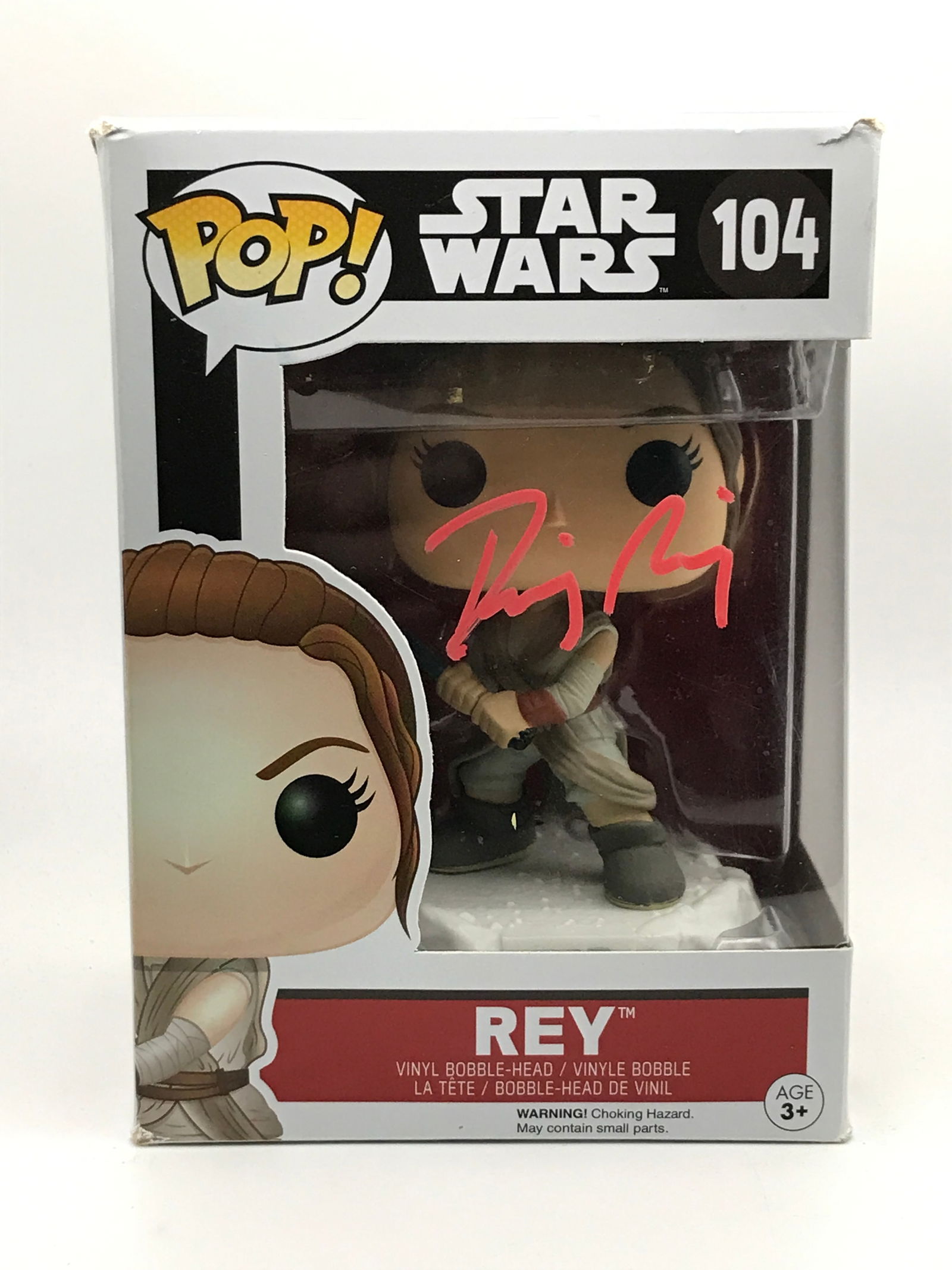 DAISY RIDLEY SIGNED REY STAR WARS FUNKO POP - KB COA: Prices are in Canadian dollars