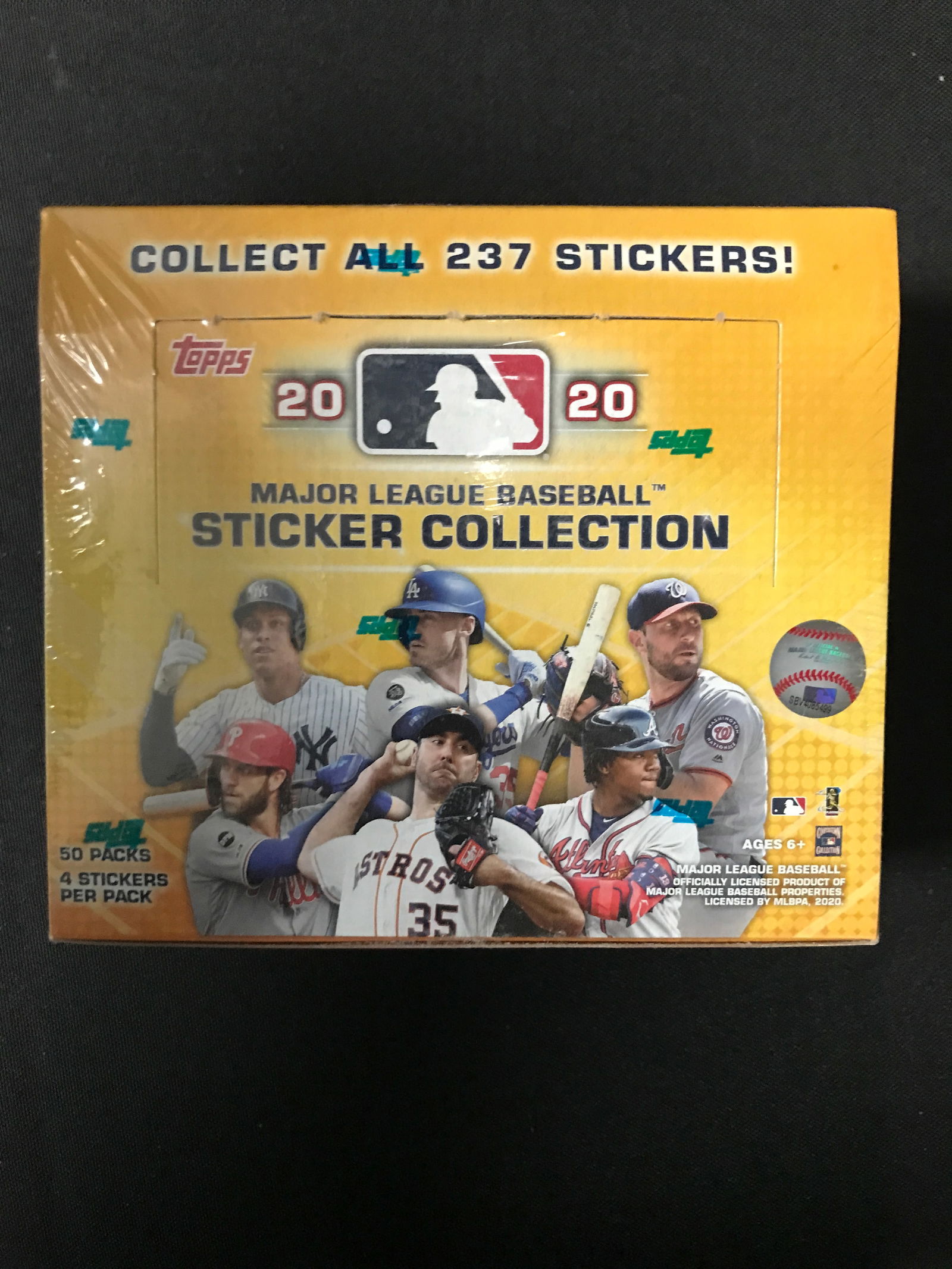 2020 TOPPS MLB STICKER COLLECTION SEALED TRADING CARDS BOX (1 of 1)