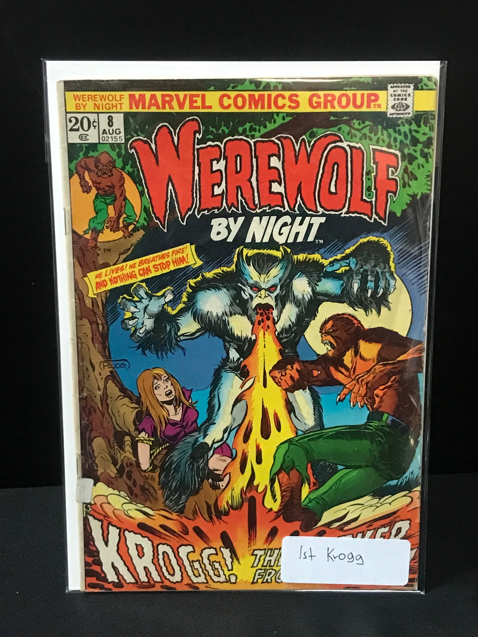 WEREWOLF BY NIGHT #8 1ST KROGG - MARVEL COMICS: Prices are in Canadian dollars