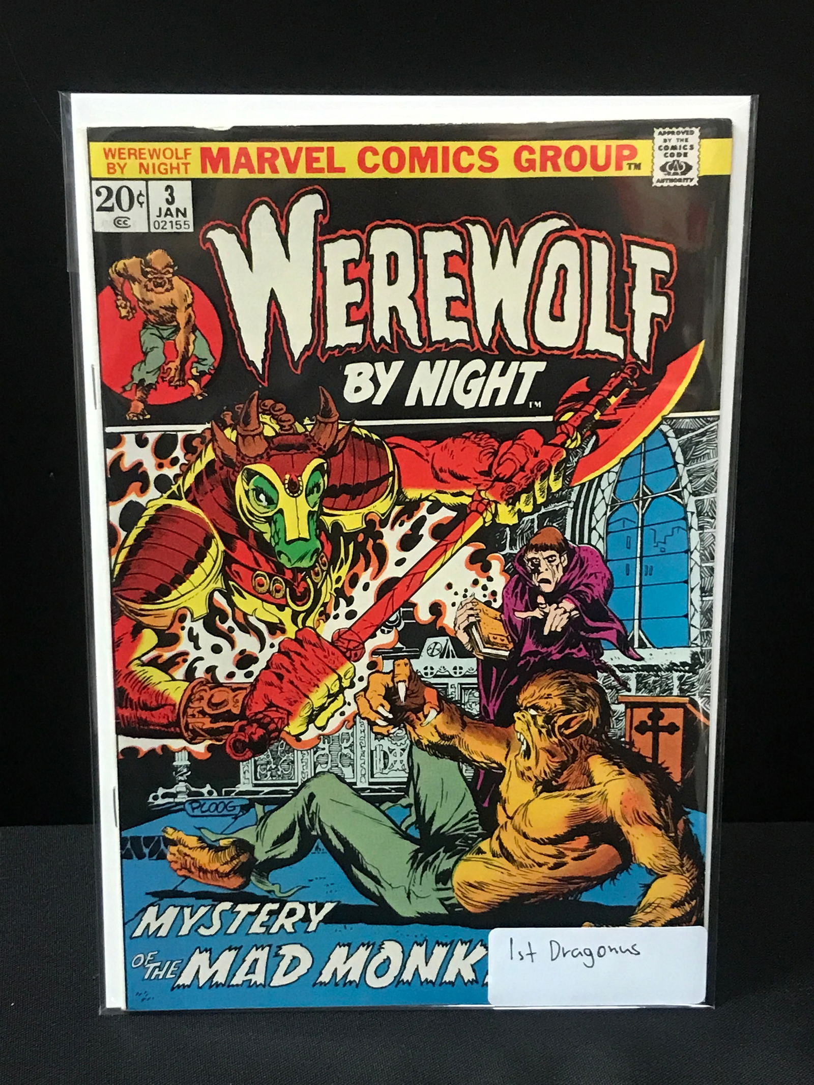 WEREWOLF BY NIGHT #3 1ST DRAGONUS - MARVEL COMICS: Prices are in Canadian dollars