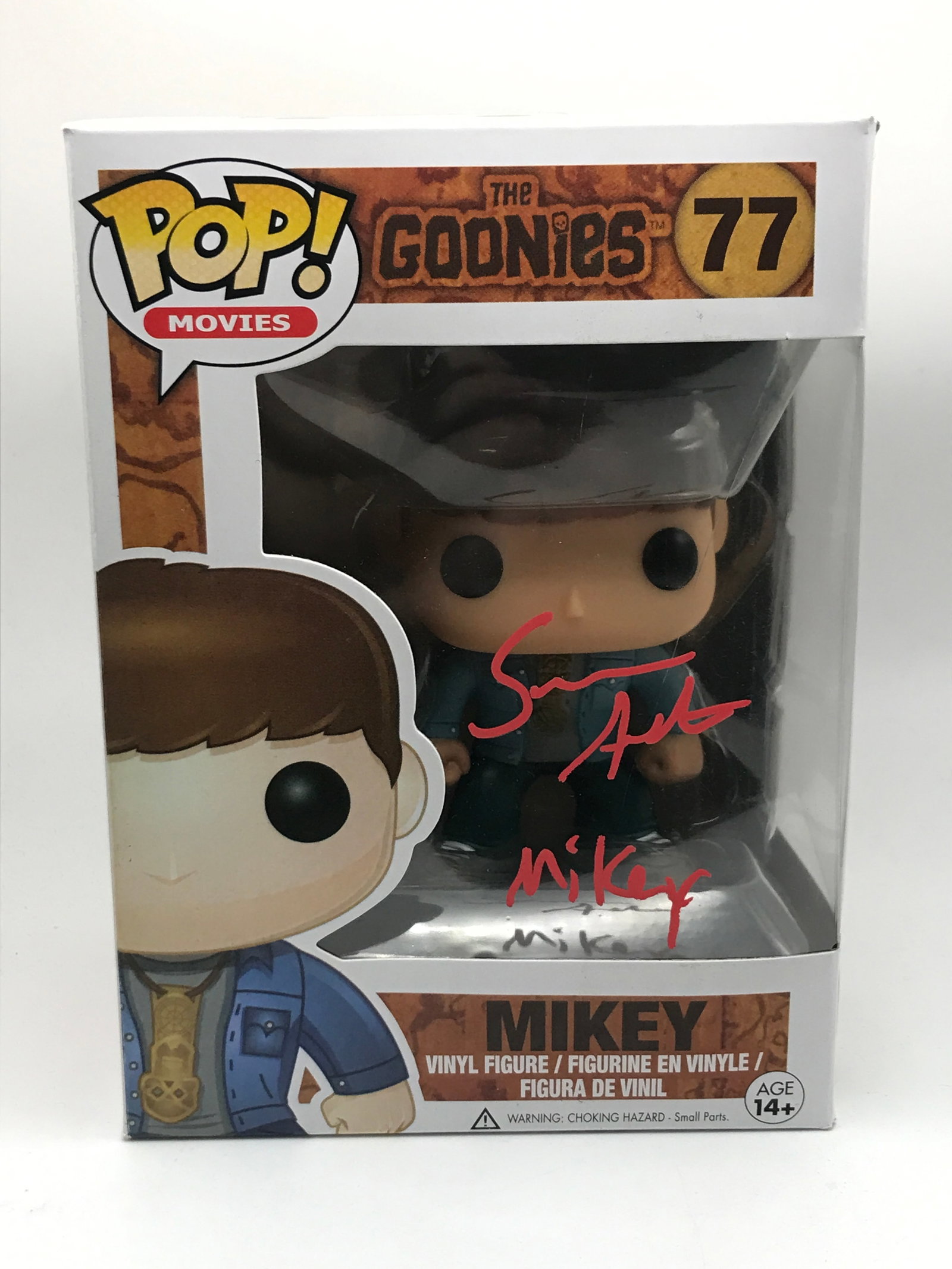 SEAN ASTIN SIGNED MIKEY GOONIES FUNKO POP - WWOC COA: Prices are in Canadian dollars