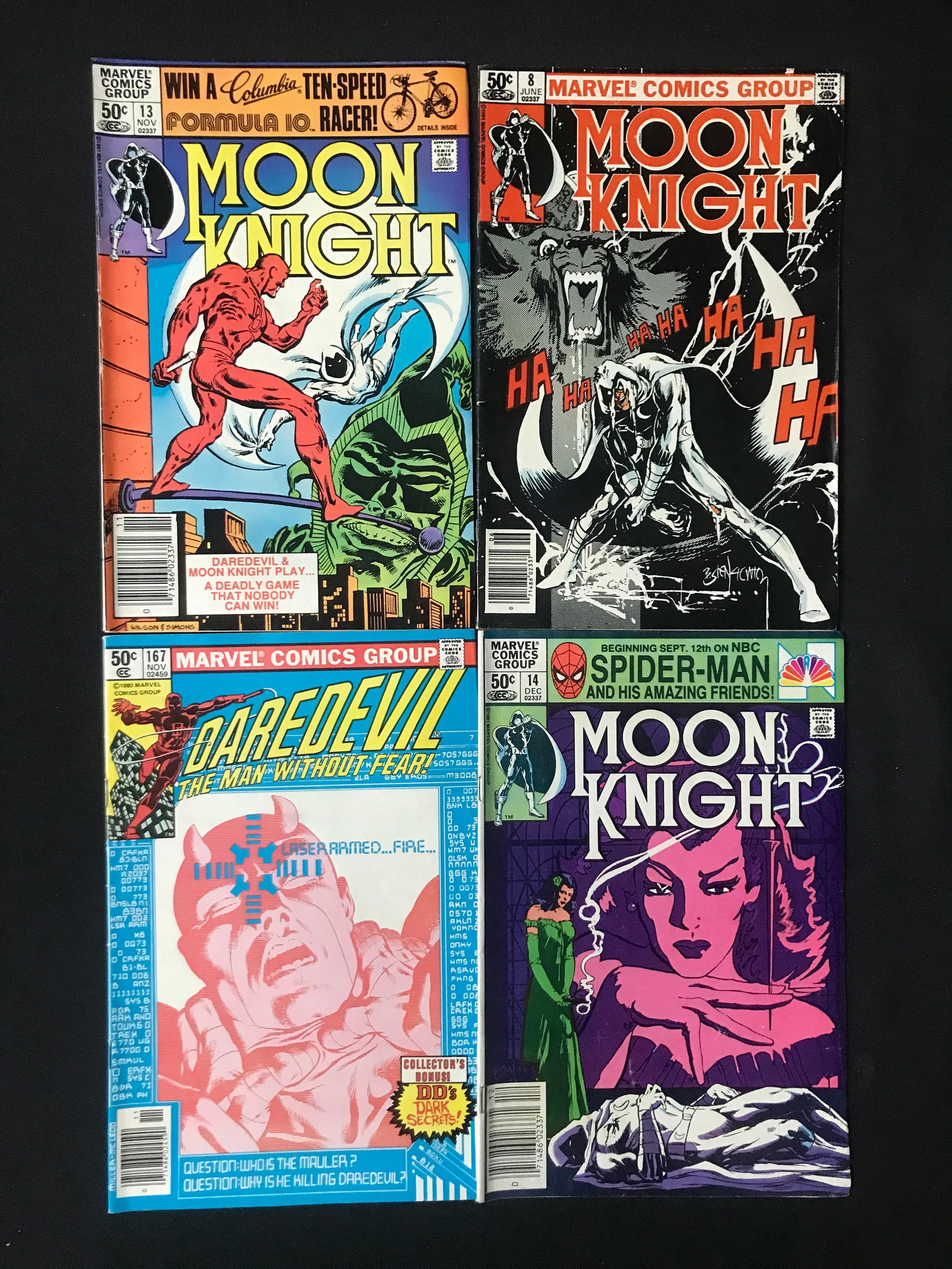 LOT OF 4 MARVEL COMICS INCLUDING MOON KNIGHT AND DAREDEVIL (1 of 1)