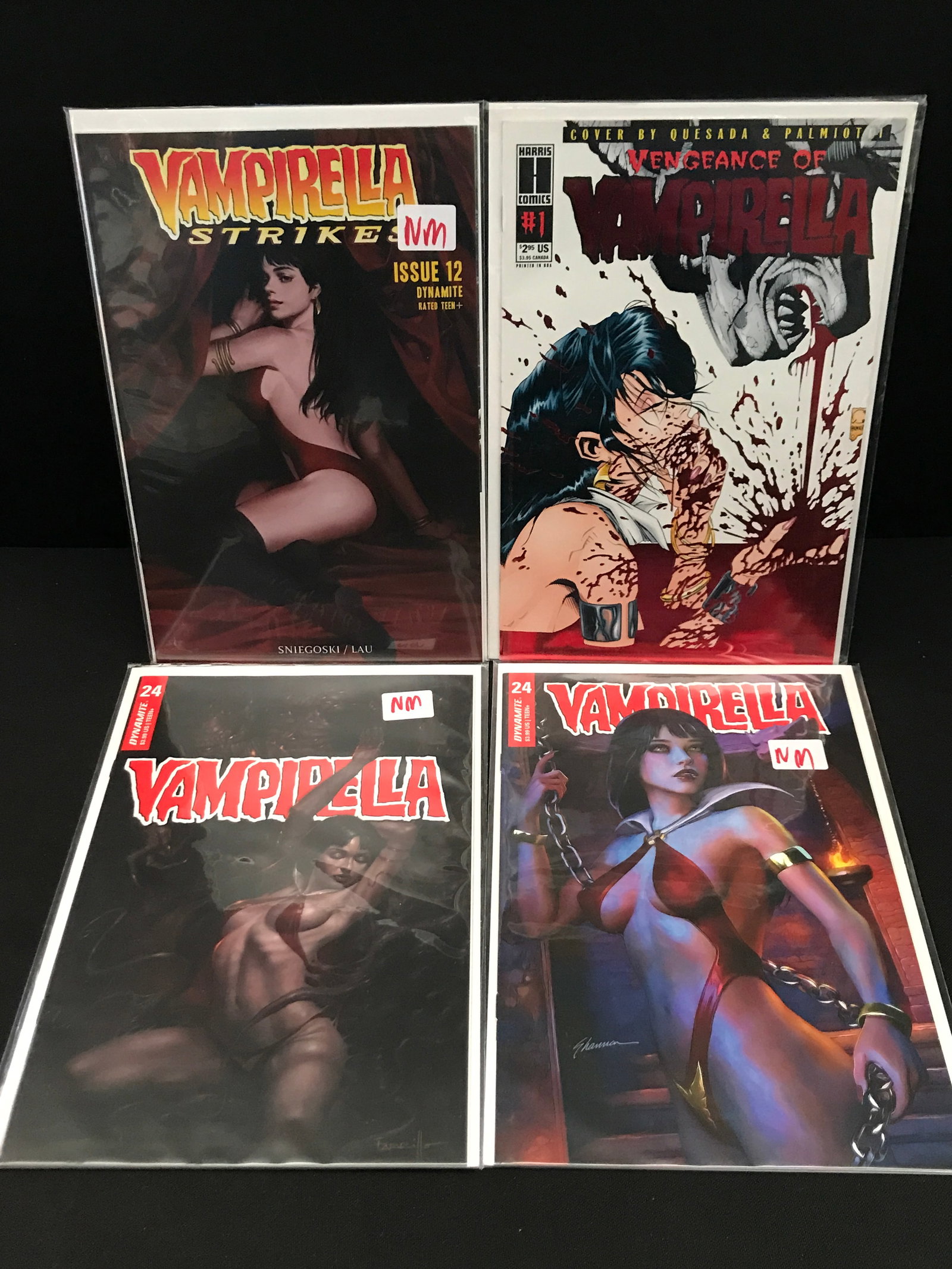 LOT OF 4 VAMPIRELLA COMICS - DYNAMITE COMICS: Prices are in Canadian dollars