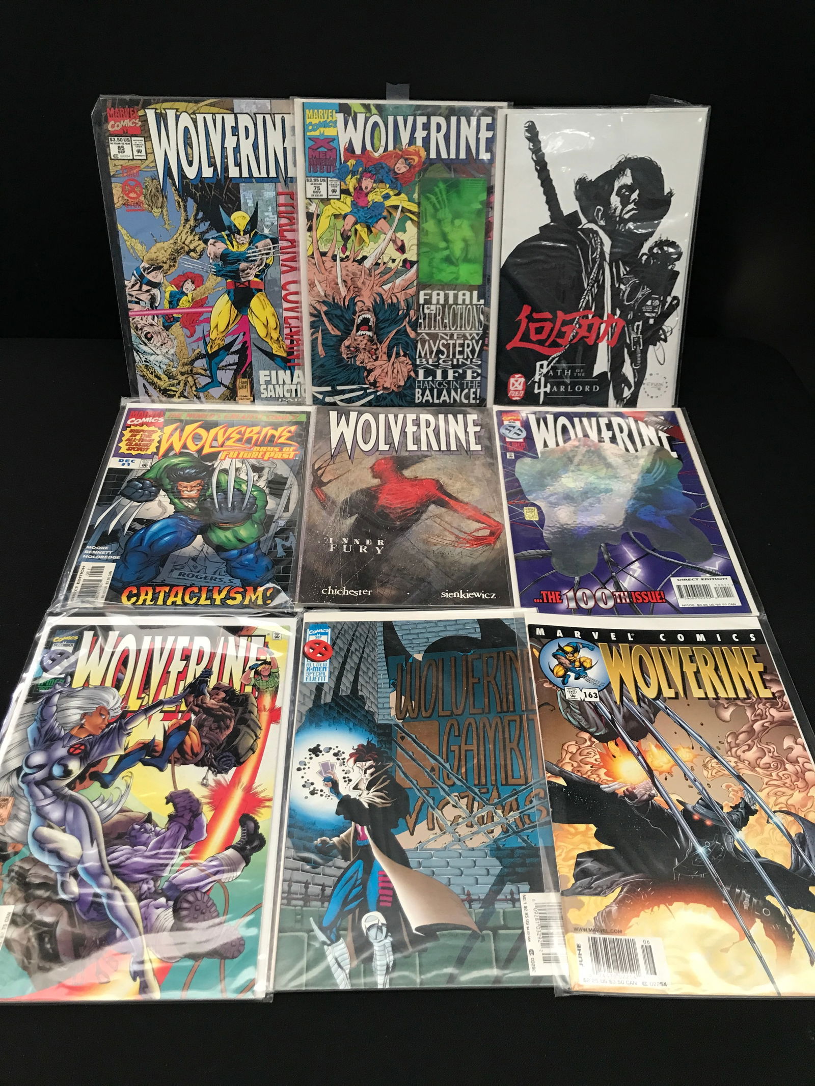 LOT OF 9 WOLVERINE COMICS - MARVEL COMICS (1 of 1)