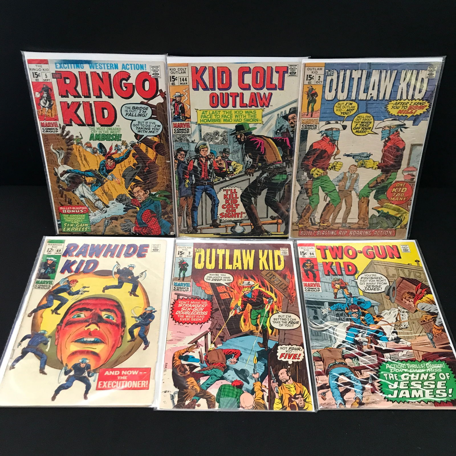 LOT OF 6 WESTERN THEMED COMICS - MARVEL COMICS: Prices are in Canadian dollars