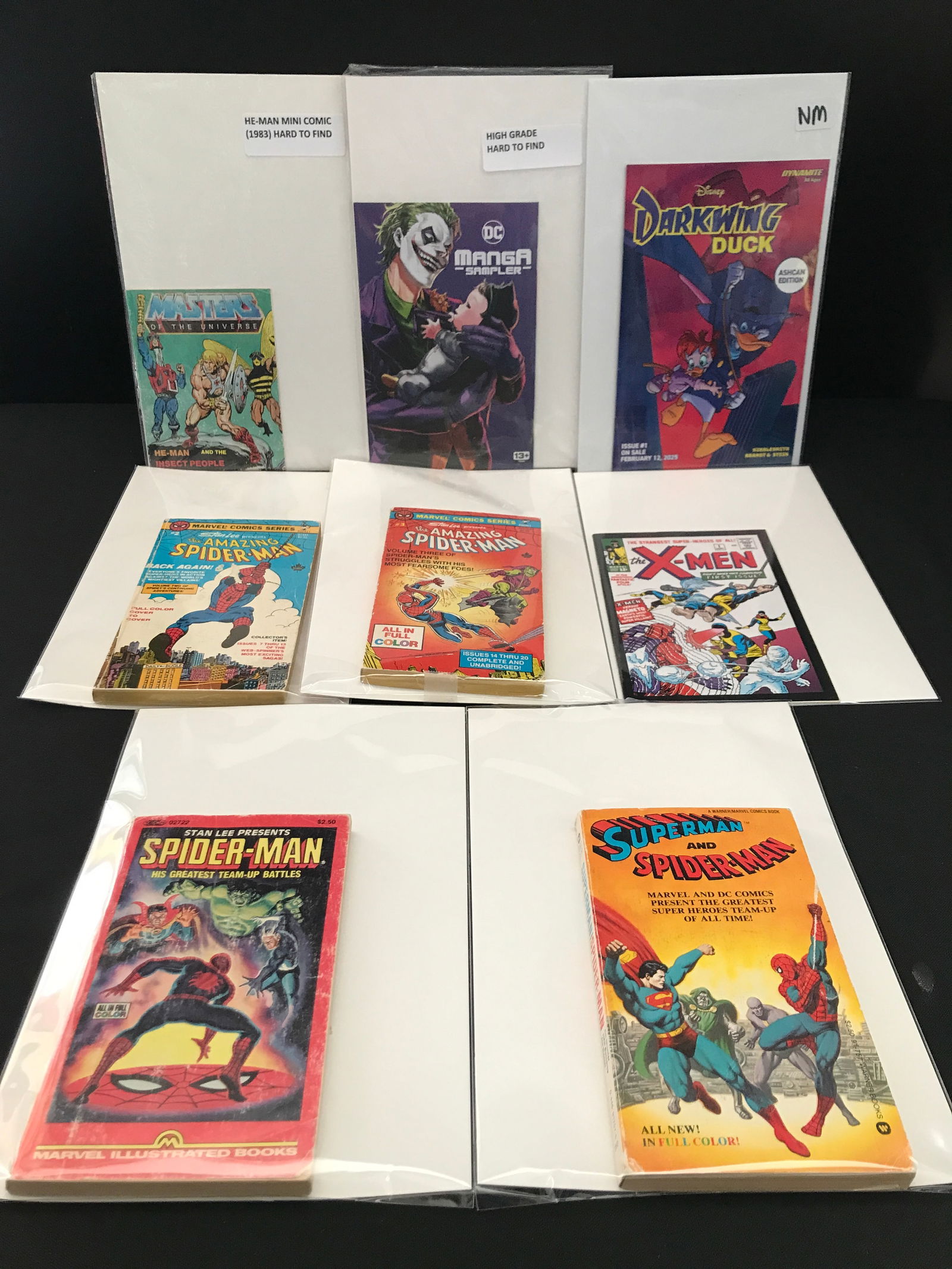 LOT OF 8 COMICS BOOKS INCLUDING THE AMAZING SPIDERMAN - VARIOUS PUBLISHERS (1 of 1)