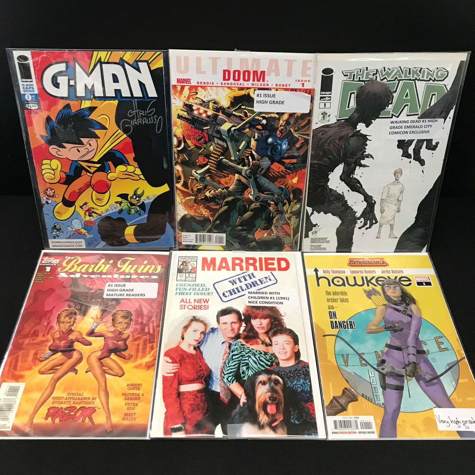 LOT OF 6 X #1 COMICS INCLUDING MARRIED WITH CHILDREN - VARIOUS TITLES AND PUBLISHERS (1 of 1)