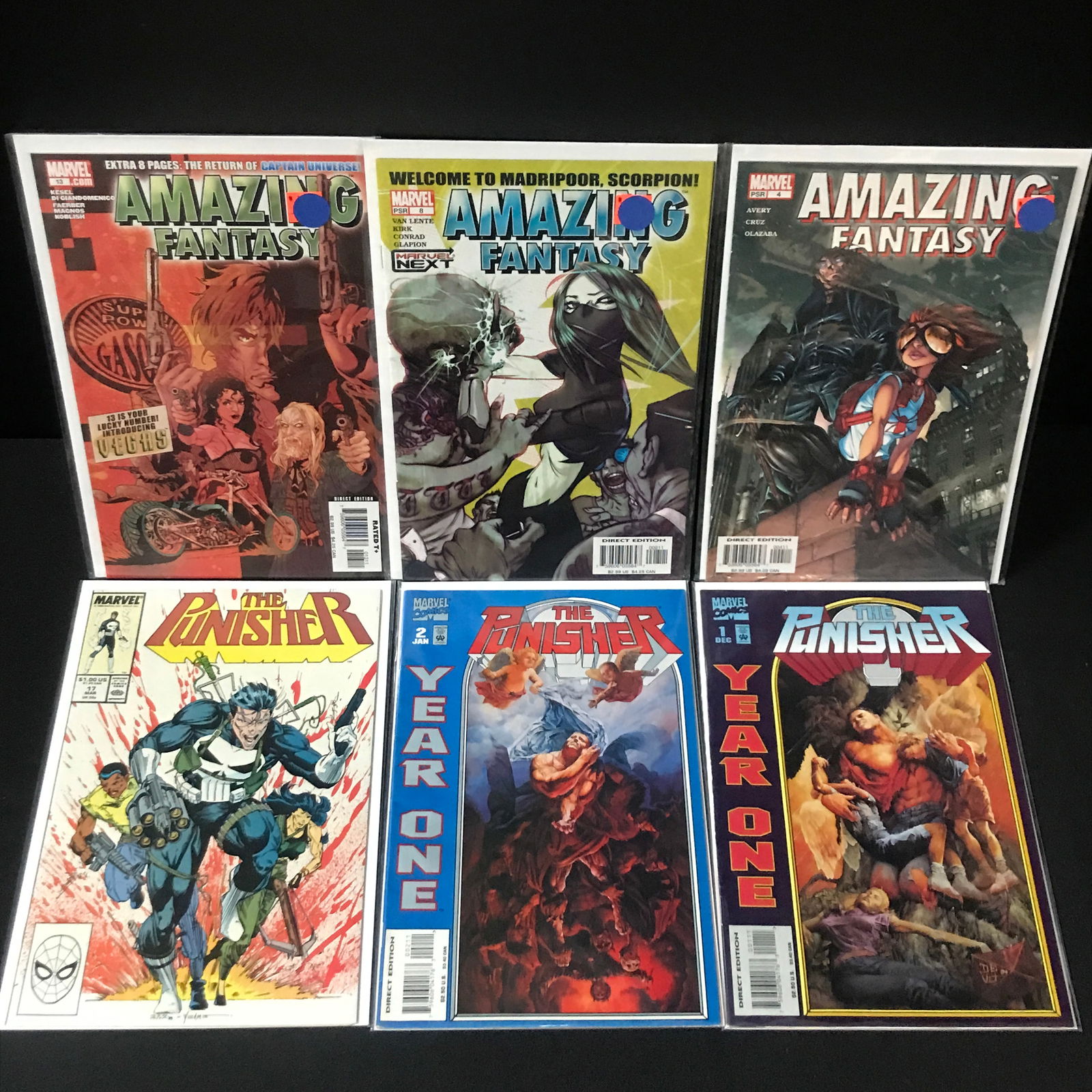 LOT OF 6 MIXED TITLE MARVEL COMICS (1 of 1)