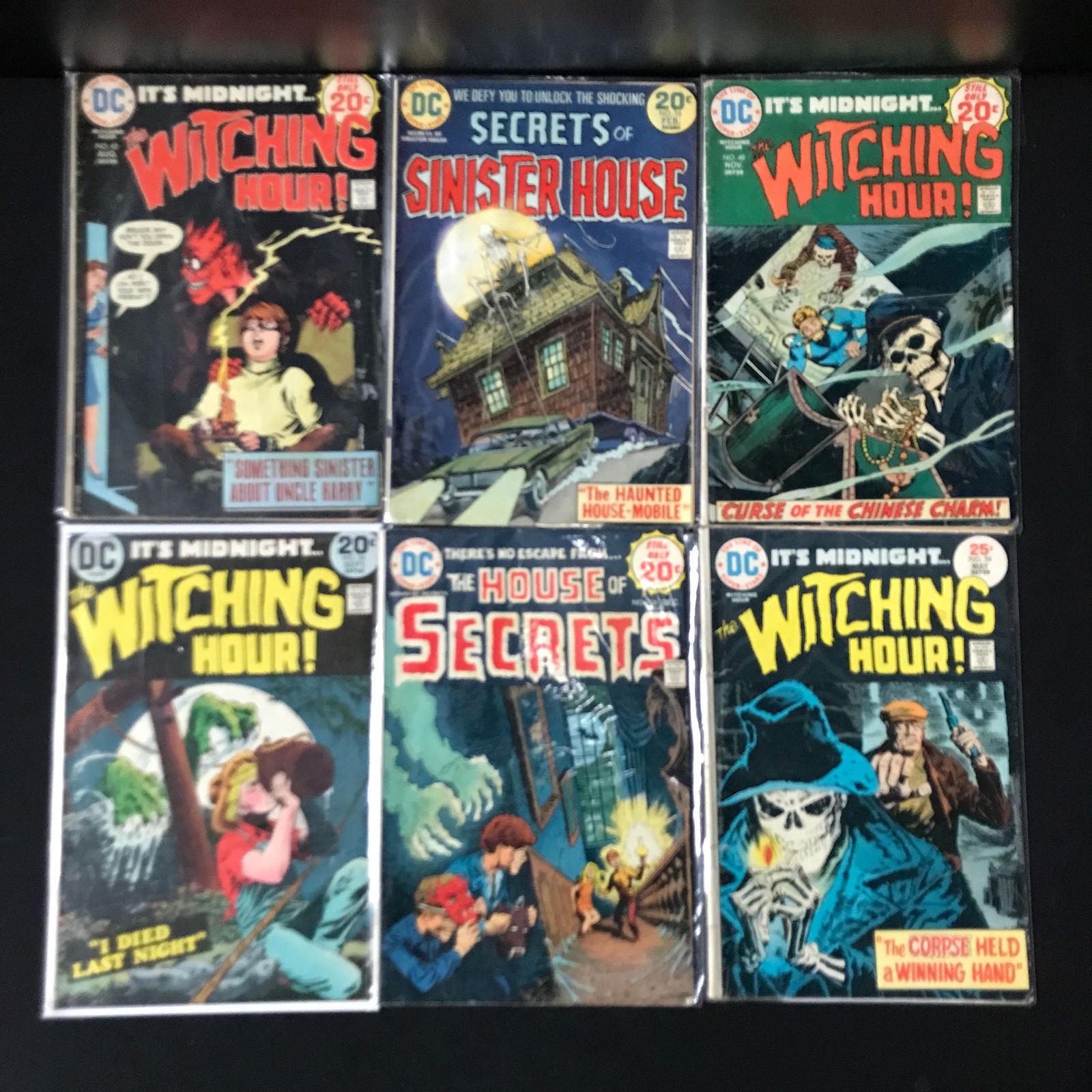 LOT OF 6 SCARY COMICS INCLUDING WITCHING HOUR - DC COMICS: Prices are in Canadian dollars