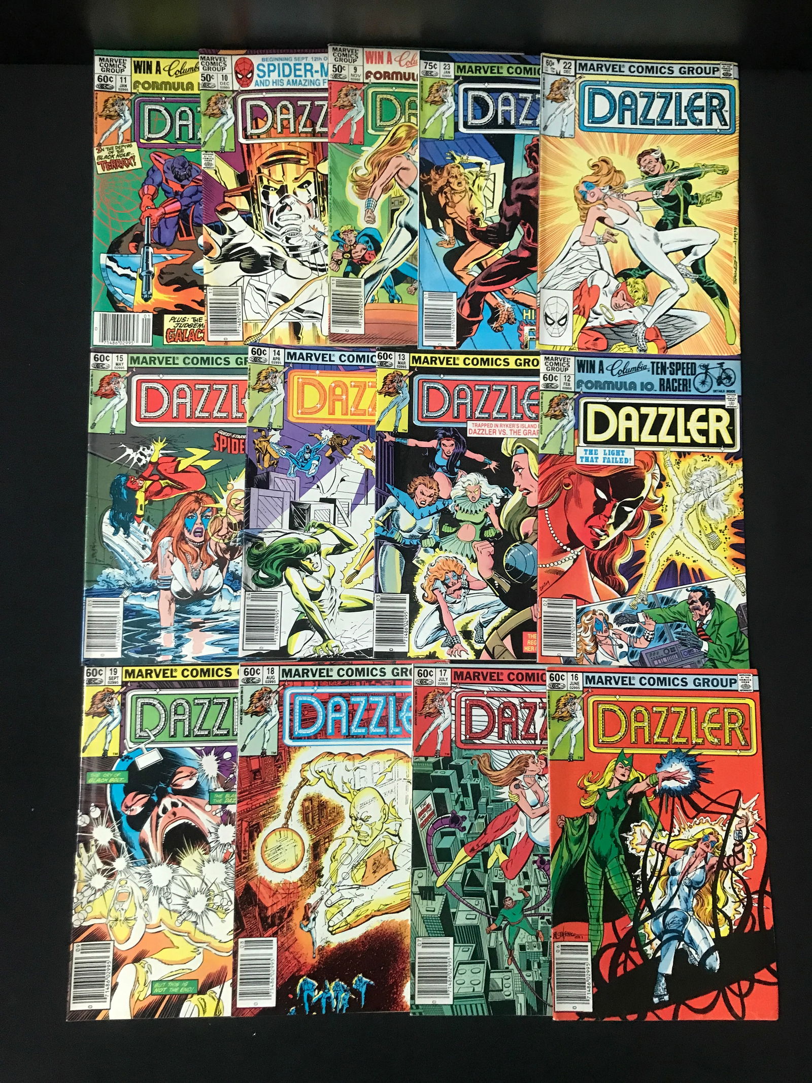 LOT OF 13 DAZZLER COMICS - MARVEL COMICS (1 of 1)