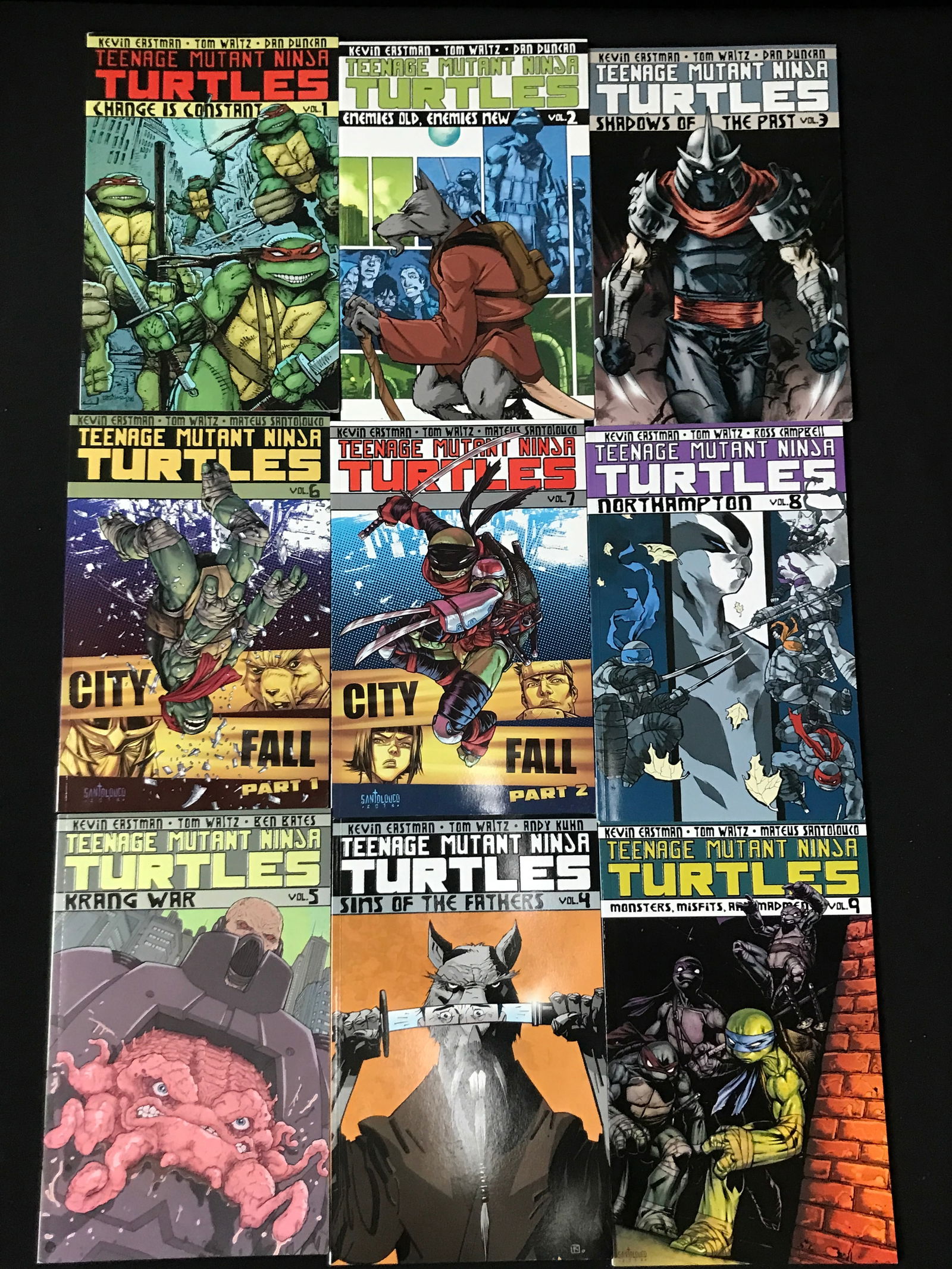 LOT OF 9 TEENAGE MUTANT NINJA TURTLES COMICS: Prices are in Canadian dollars