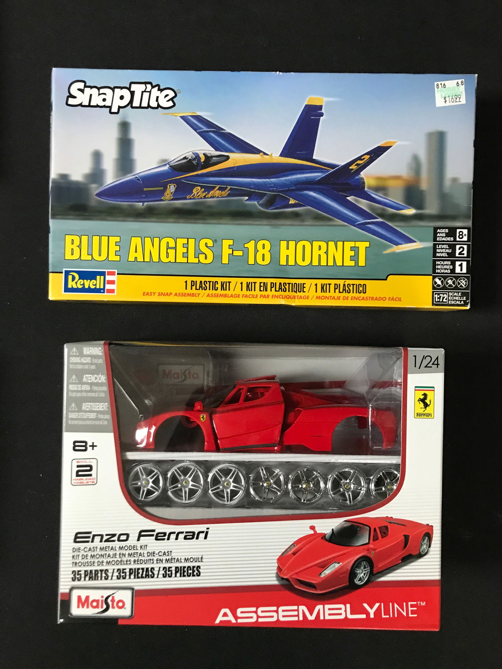 LOT OF 2 MODEL KITS IN ORIGINAL PACKAGING: Prices are in Canadian dollars