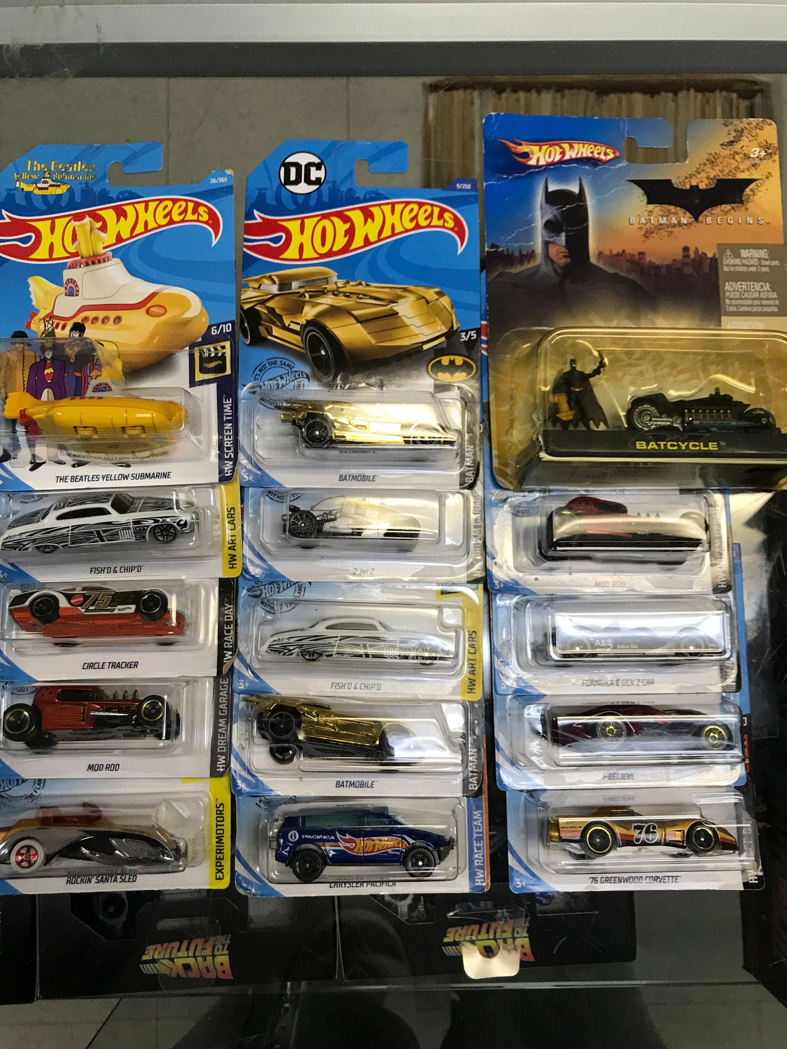 LOT OF 15 HOT WHEELS IN ORIGINAL PACKAGING: Prices are in Canadian dollars