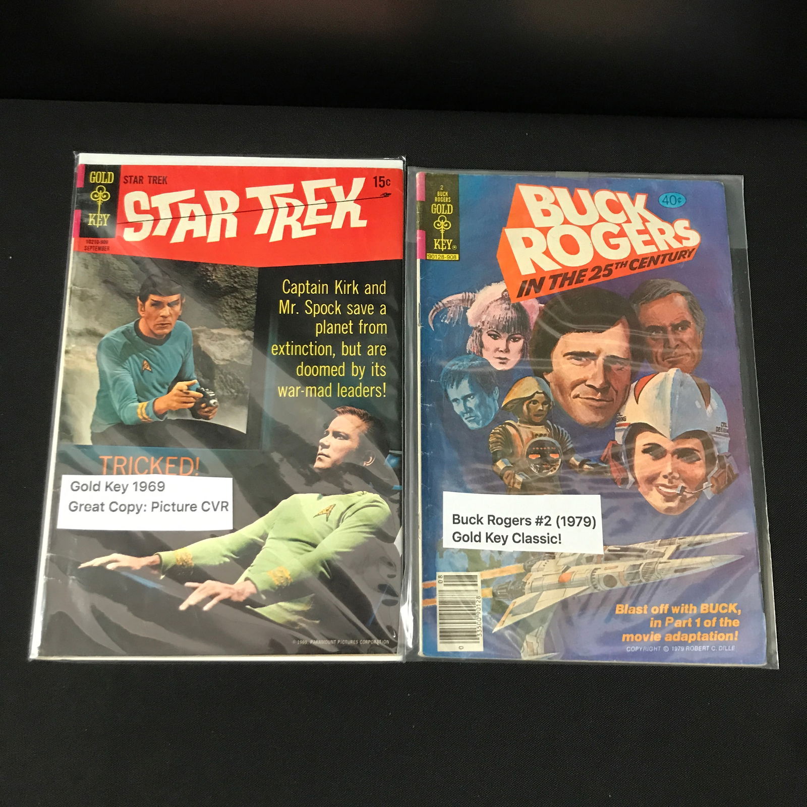 LOT OF 2 GOLD KEY COMICS - STAR TREK AND BUCK RODGERS: Prices are in Canadian dollars