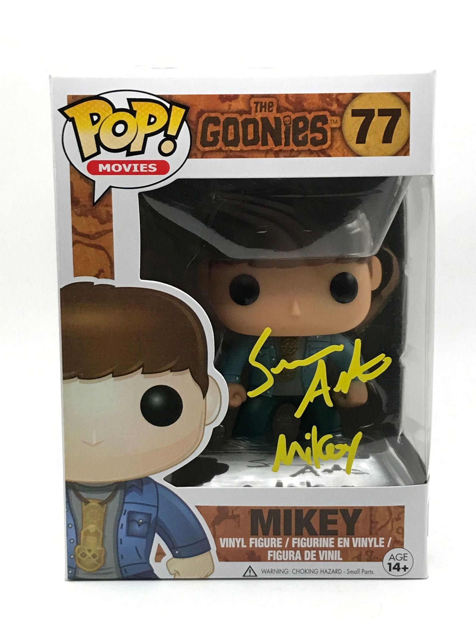 SEAN ASTIN SIGNED MIKEY GOONIES FUNKO POP - WWOC COA: Prices are in Canadian dollars