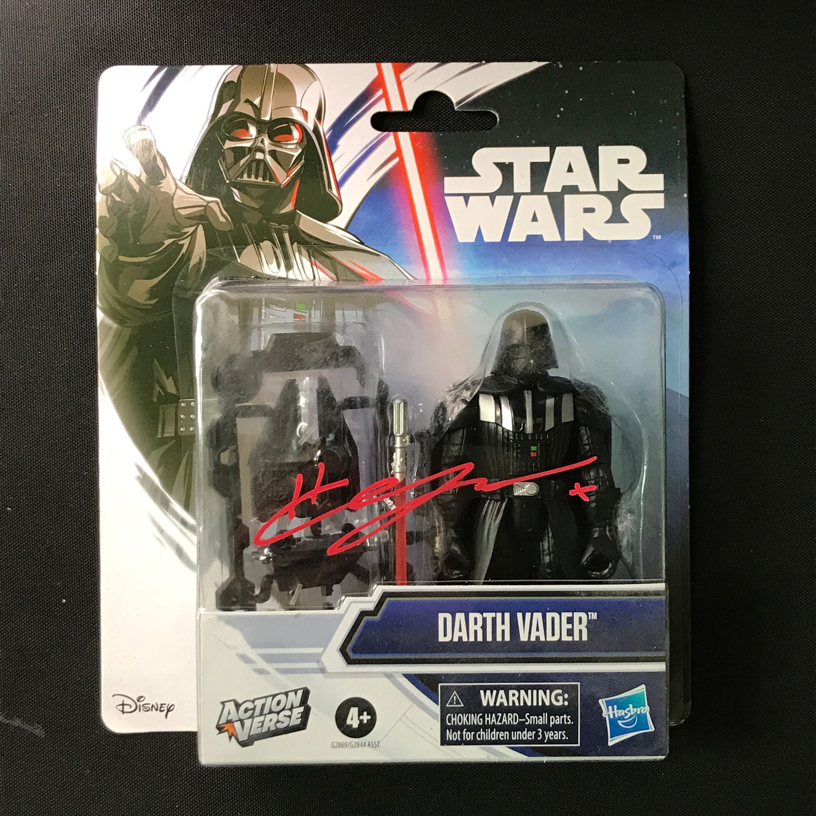 HAYDEN CHRISTENSEN SIGNED DART VADER ACTION FIGURE - WWOC COA: Prices are in Canadian dollars