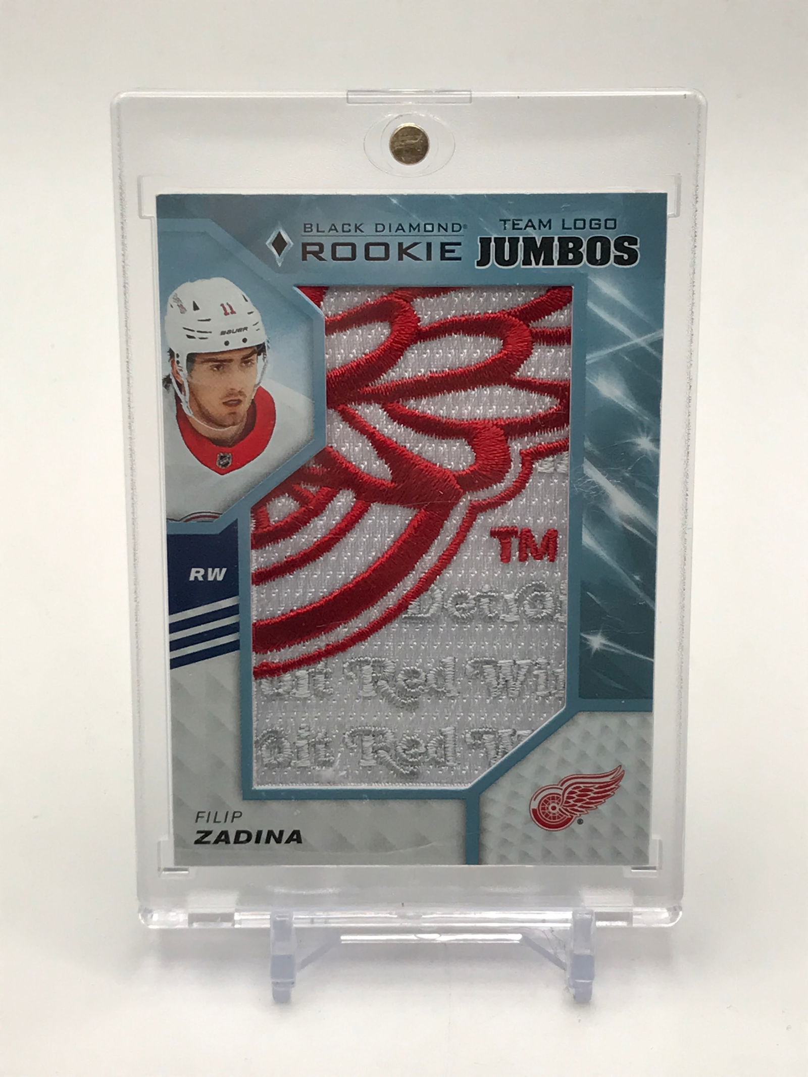 2019-20 UPPER DECK BLACK DIAMOND HOCKEY FILIP ZADINA TEAM LOGOS JUMBO ROOKIE PATCH CARD (1 of 2)
