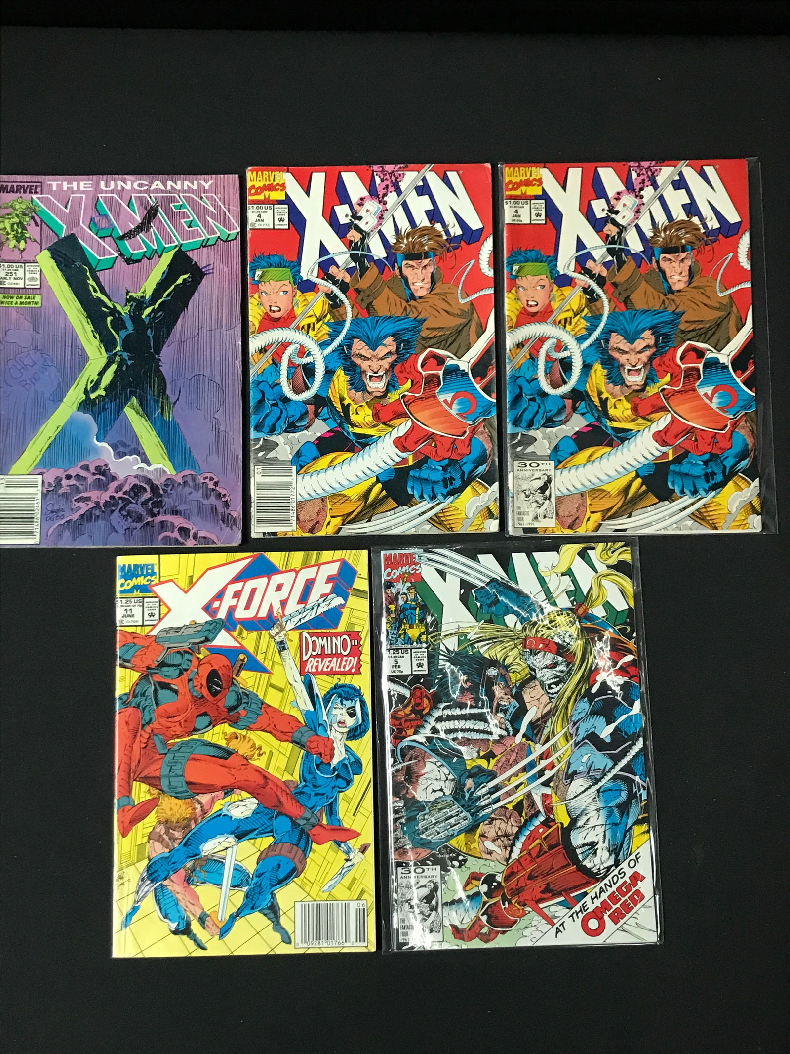 LOT OF 5 X-MEN / X-FORCE COMICS - MARVEL COMICS (1 of 1)