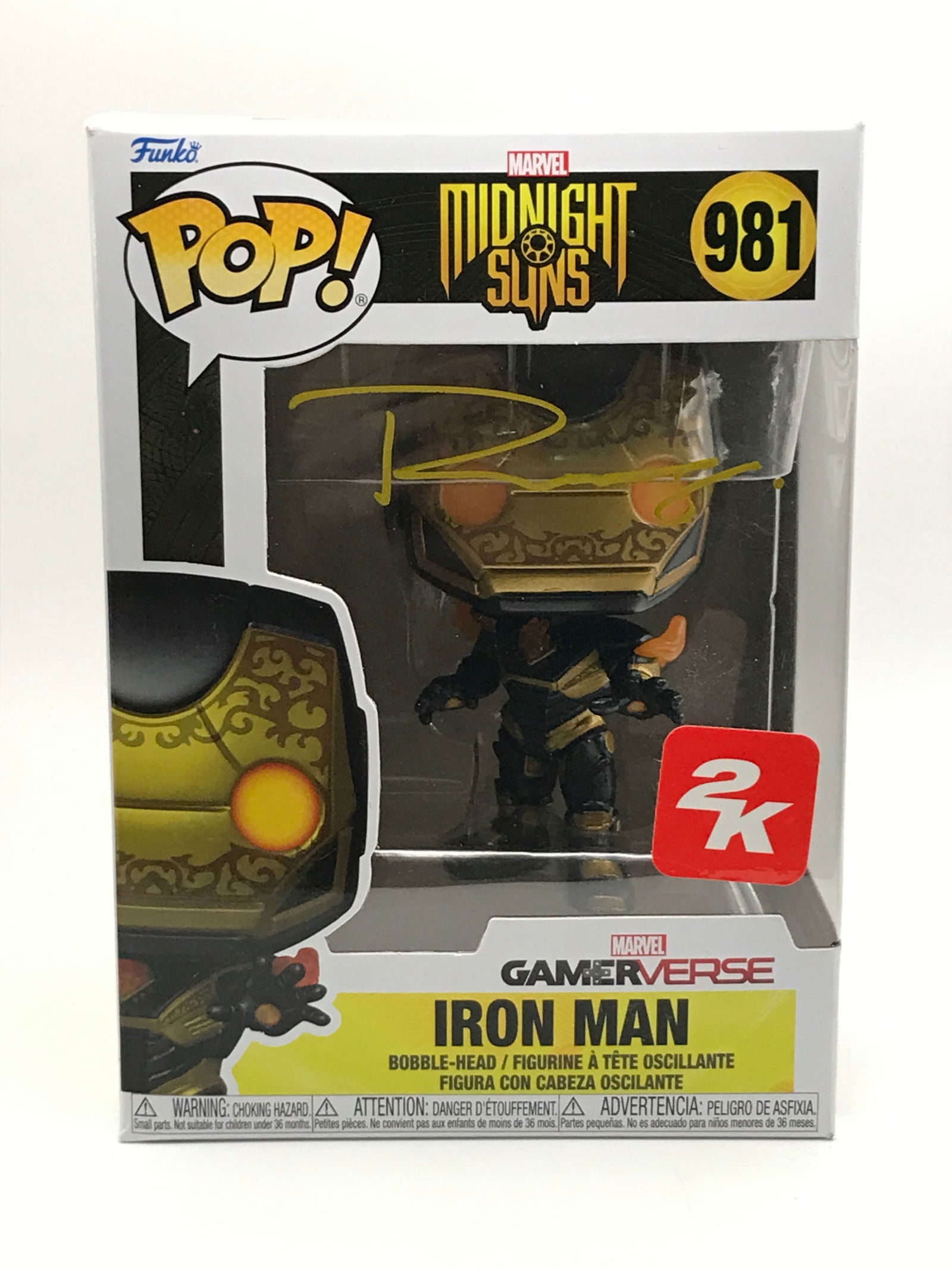 ROBERT DOWNEY JR SIGNED IRON MAN FUNKO POP - KB COA: Prices are in Canadian dollars