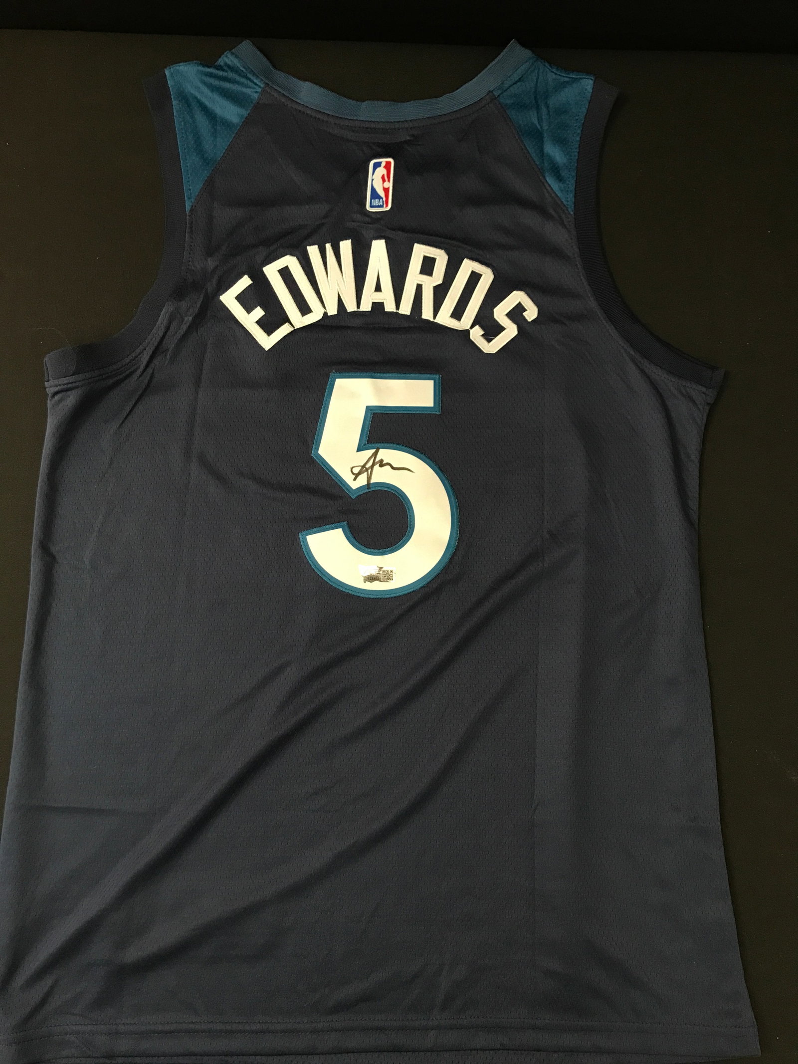 ANTHONY EDWARDS SIGNED MINNESOTA TIMBERWOLVES CUSTOM JERSEY - ACE COA: Prices are in Canadian dollars