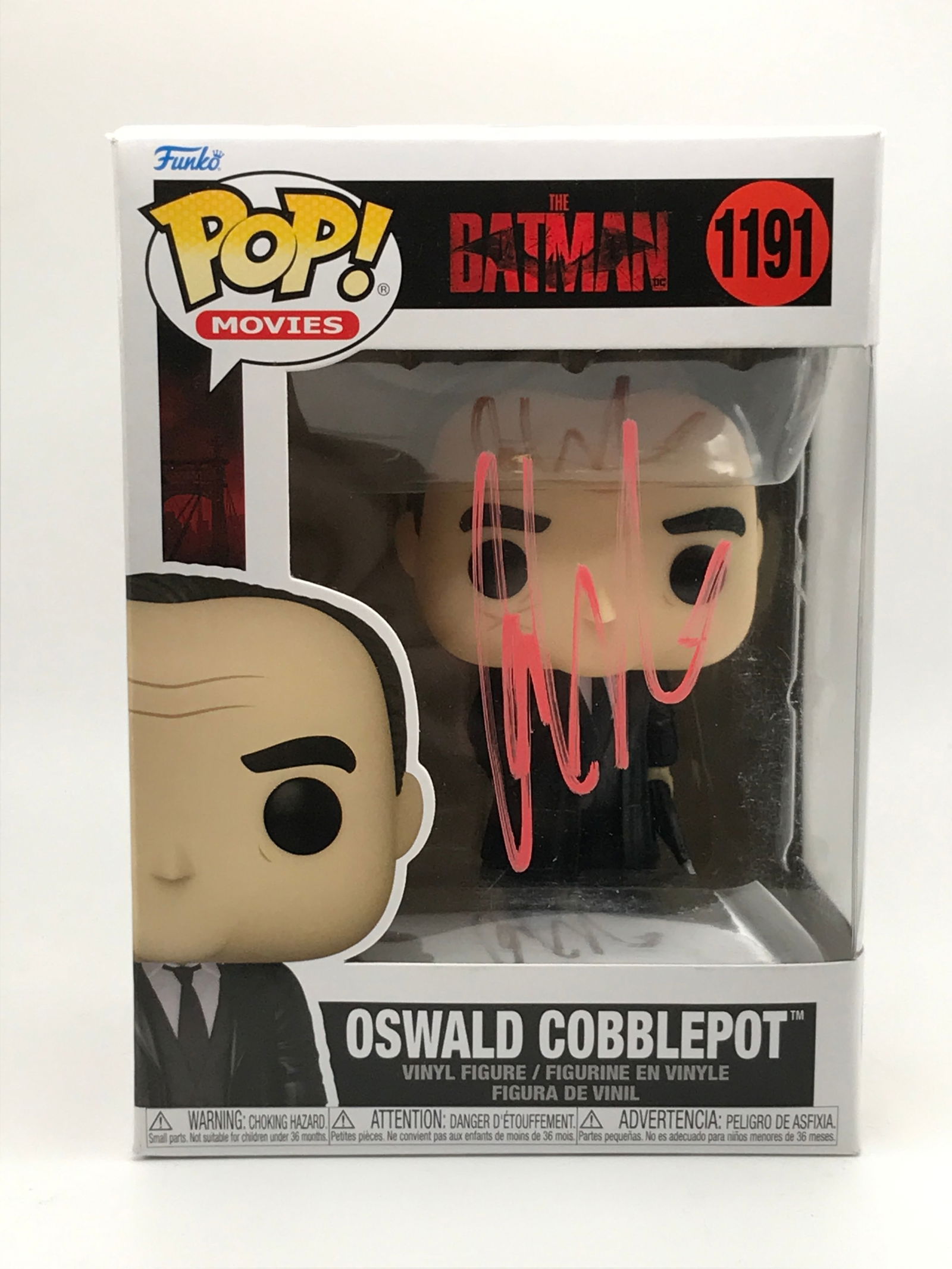COLIN FARREL SIGNED OSWALD COBBLEPOT FUNKO POP - KB COA: Prices are in Canadian dollars