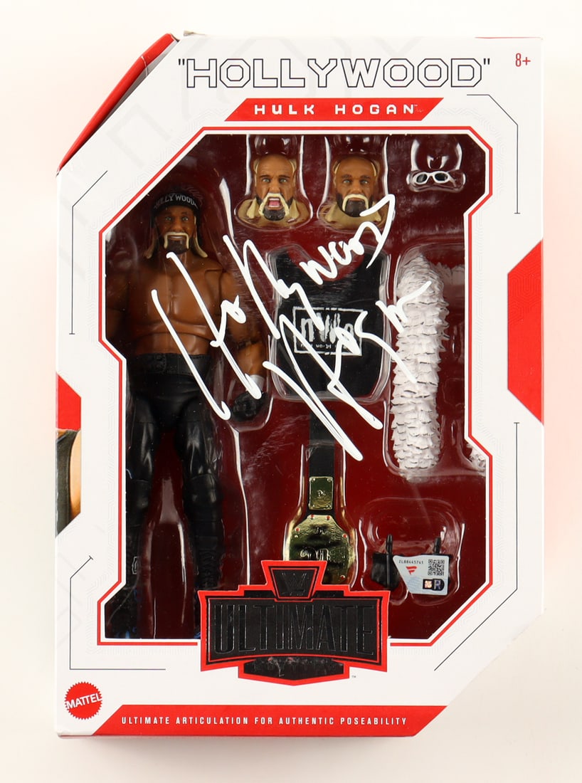 HOLLYWOOD HULK HOGAN SIGNED ACTION FIGURE - FANATICS COA: Prices are in Canadian dollars